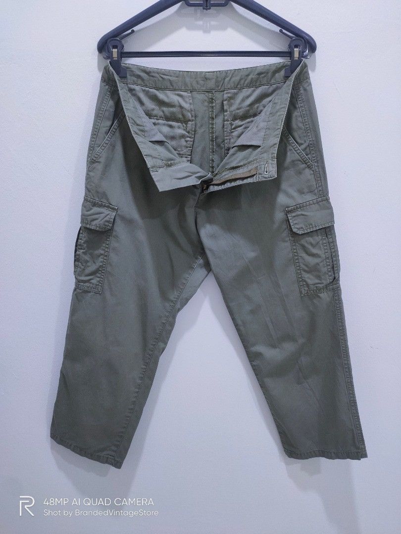 Muji Vtg MUJI EUROPE USA Hype Streetwear Style Cropped CargoPant Size US 32 / EU 48 - 4 Thumbnail