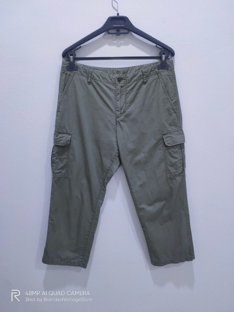 Muji Vtg MUJI EUROPE USA Hype Streetwear Style Cropped CargoPant Size US 32 / EU 48 - 2 Thumbnail