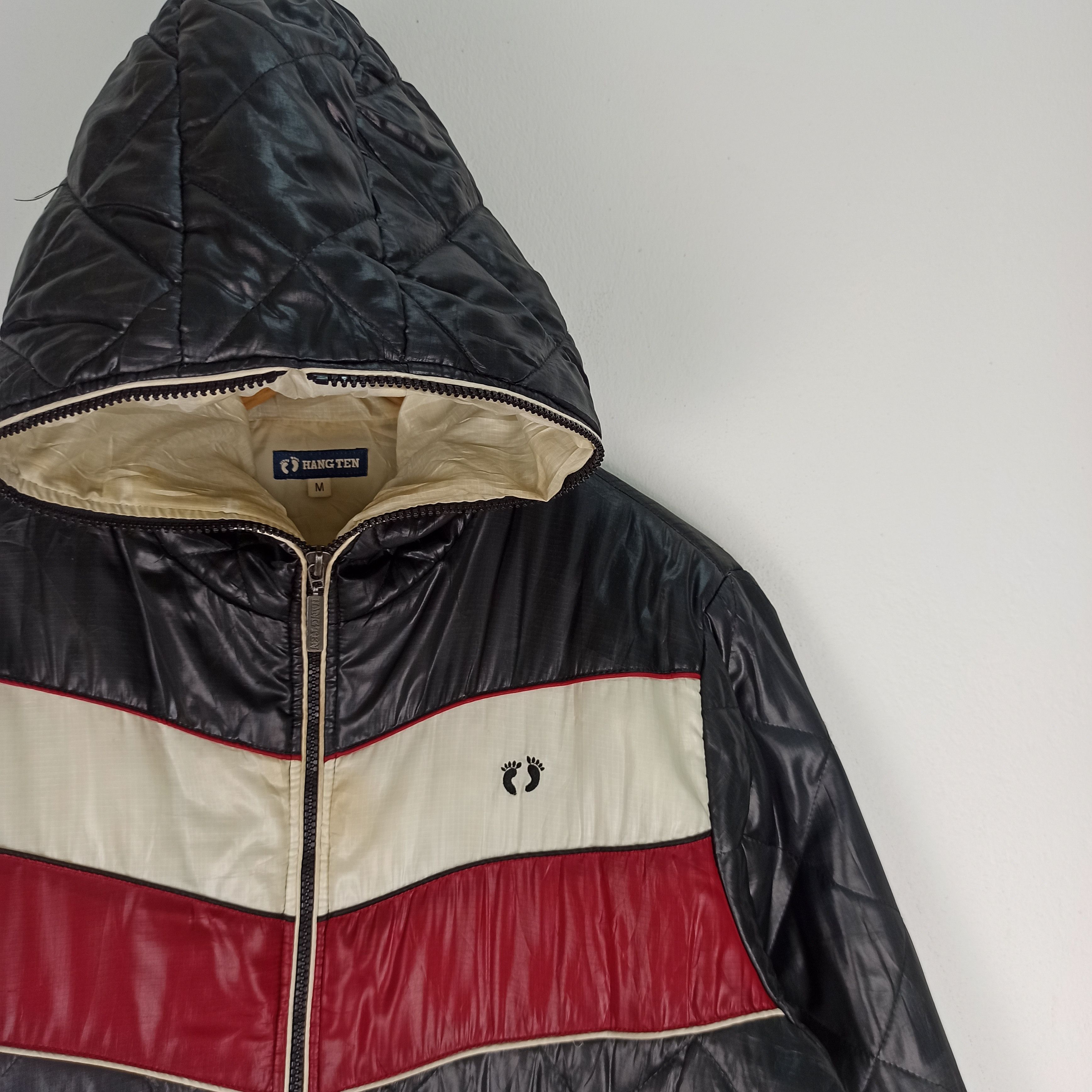 Hang Ten Vintage🔥 Hang Ten Puffer Hoodie Jacket Size US M / EU 48-50 / 2 - 2 Thumbnail
