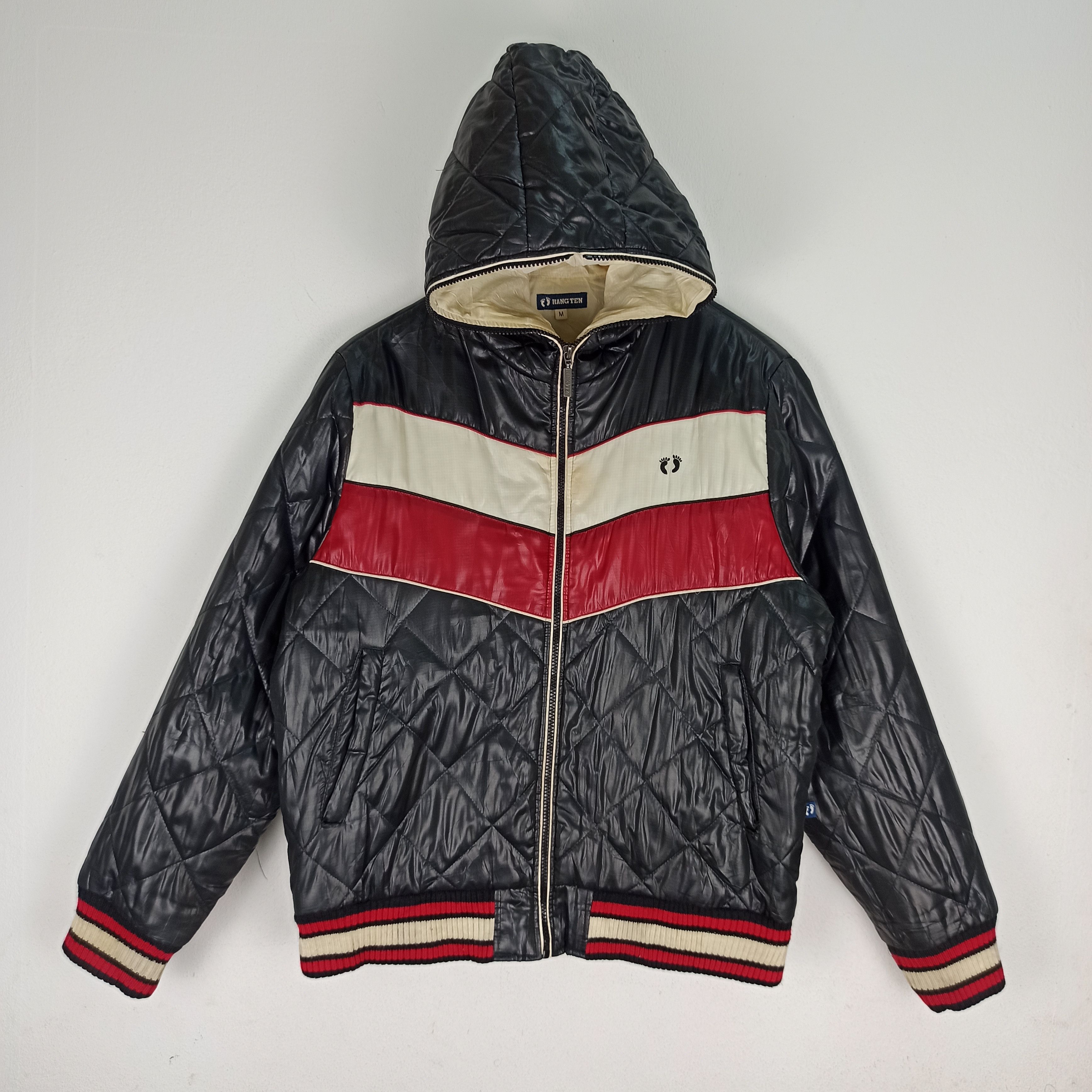 Hang Ten Vintage🔥 Hang Ten Puffer Hoodie Jacket Size US M / EU 48-50 / 2 - 1 Thumbnail