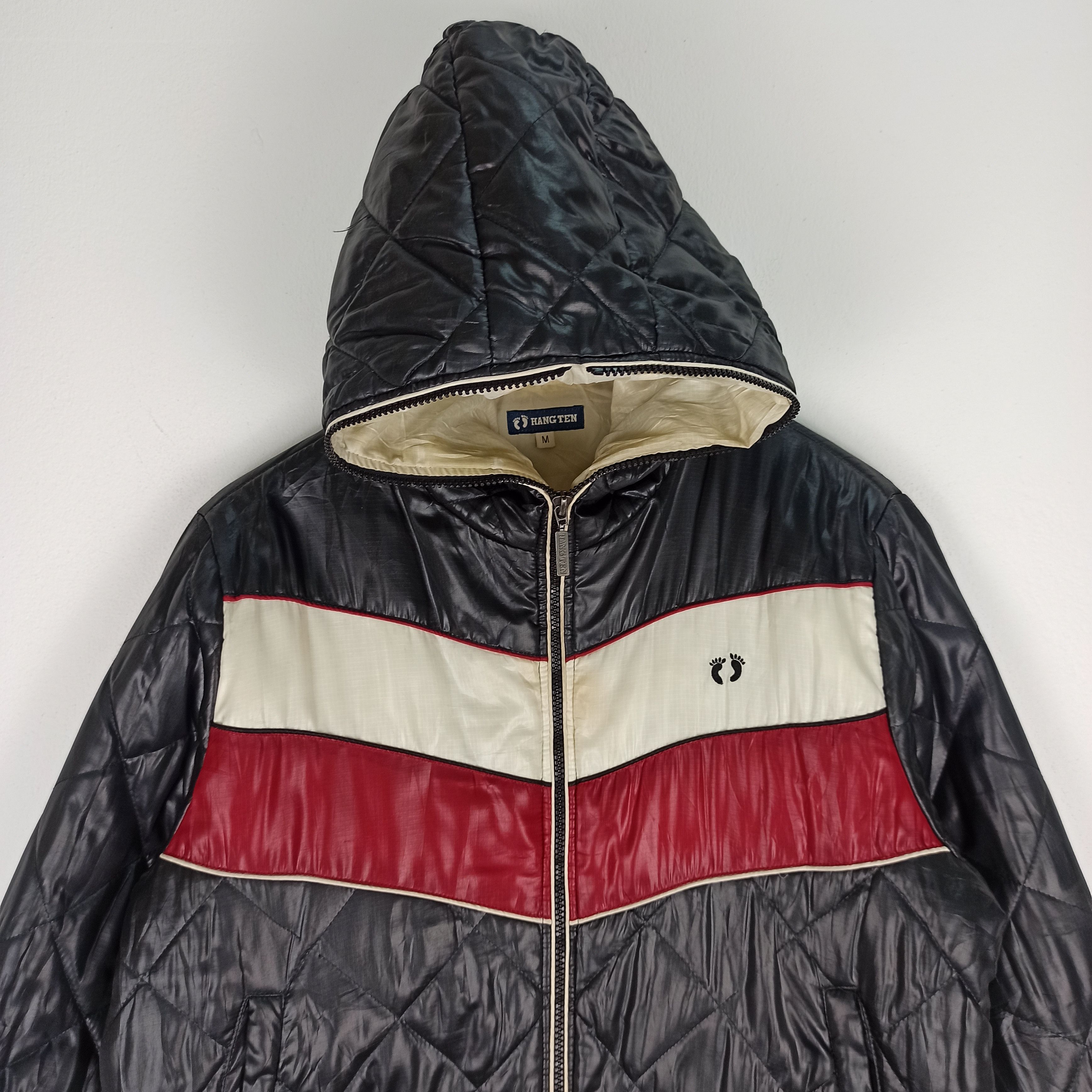 Hang Ten Vintage🔥 Hang Ten Puffer Hoodie Jacket Size US M / EU 48-50 / 2 - 3 Thumbnail