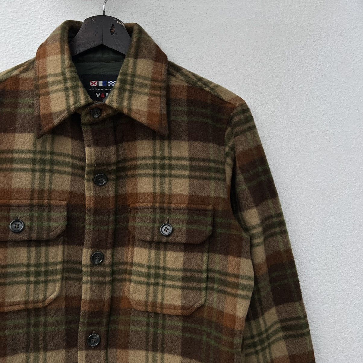 Flannel × Japanese Brand VINTAGE VAN JAC FLANNEL JACKET TARTAN DESIGN Size US L / EU 52-54 / 3 - 4 Thumbnail