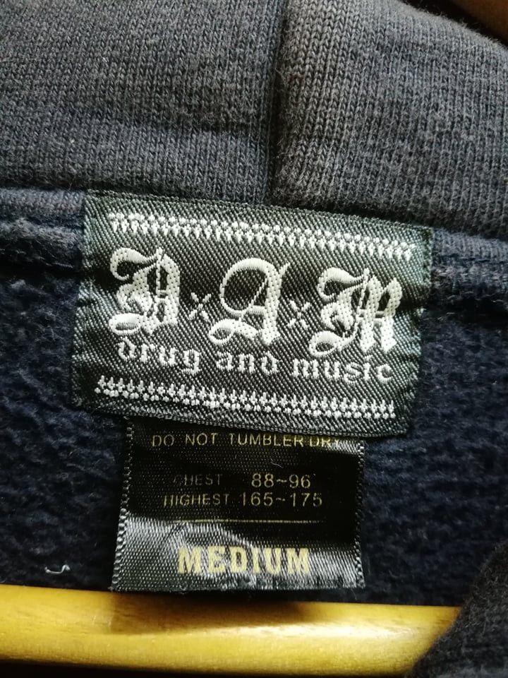 14th Addiction Japanes brand Drug and music hoodie spellout logo (c22) Size US M / EU 48-50 / 2 - 5 Thumbnail