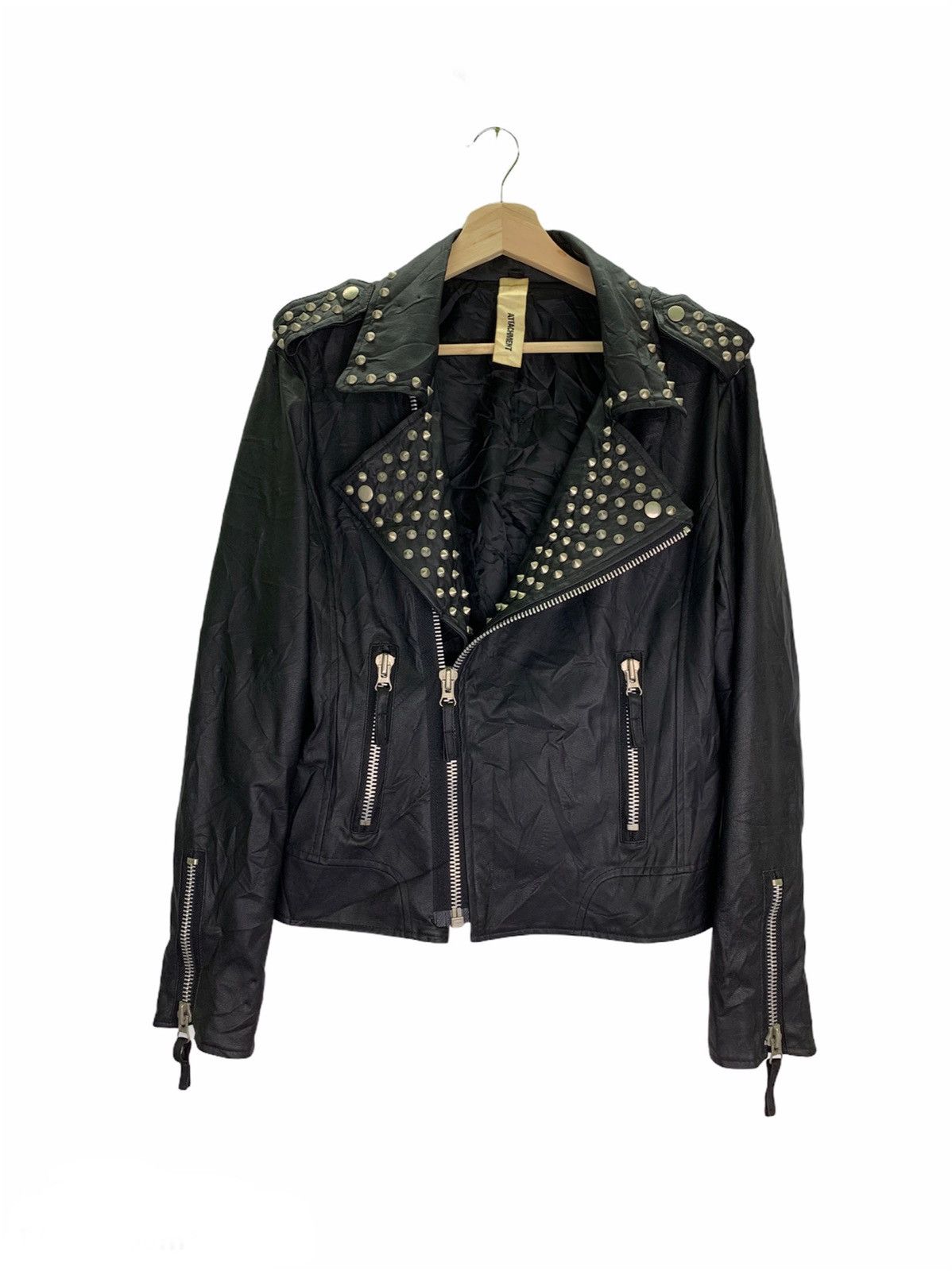 Attachment RARE Attachment Studded Punk Biker Jacket Size US M / EU 48-50 / 2 - 1 Thumbnail