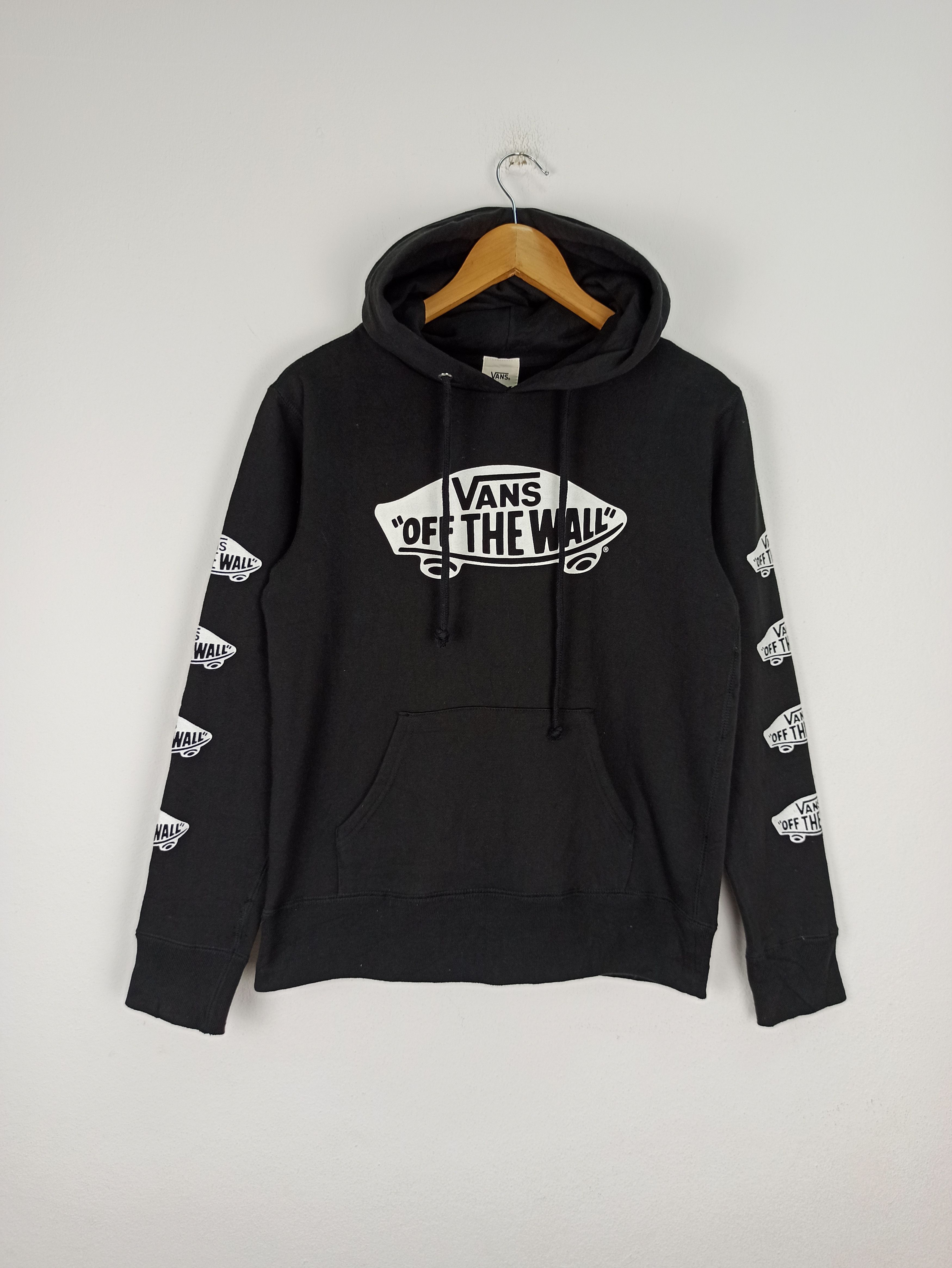 image of Vans Skateboard Hoodie Big Logo Side Logo (C47) in Black, Men's (Size Small)