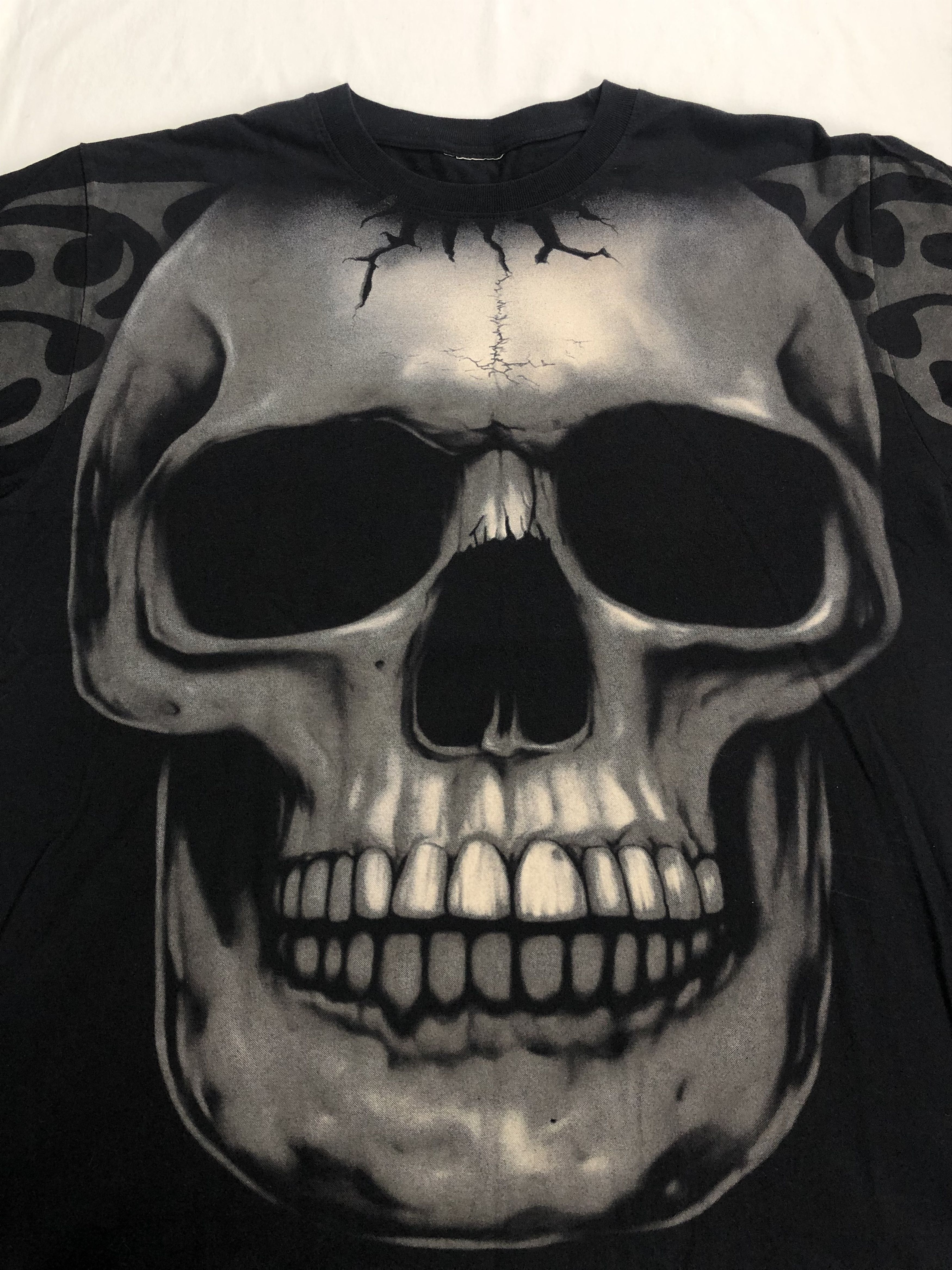 Vintage Vintage 90s Skull Bones (Travis Scott Kanye West) Size US XL / EU 56 / 4 - 3 Thumbnail