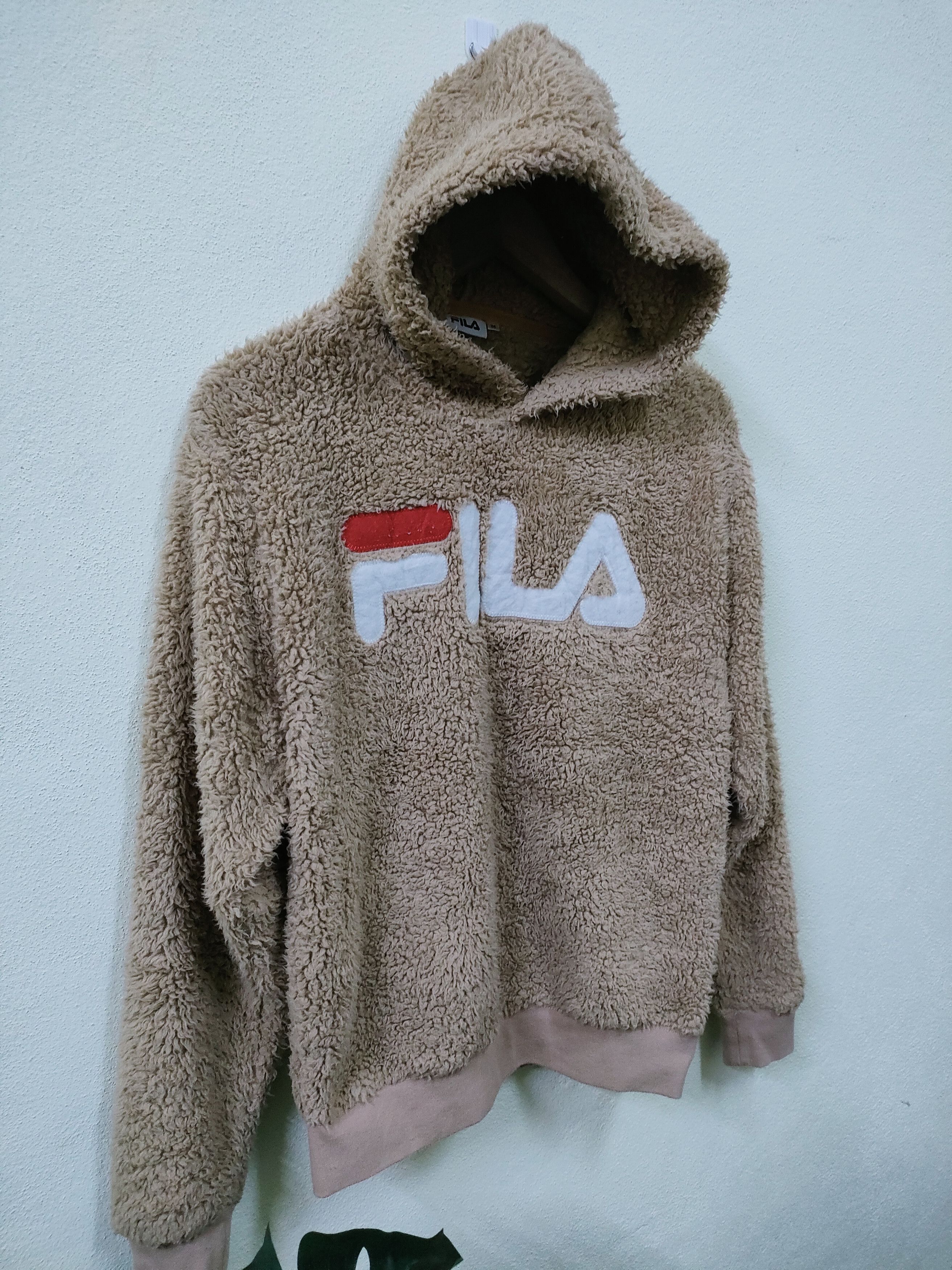 Fila Fila Fur Fleece Big Spellout Hoodie Size US M / EU 48-50 / 2 - 5 Thumbnail