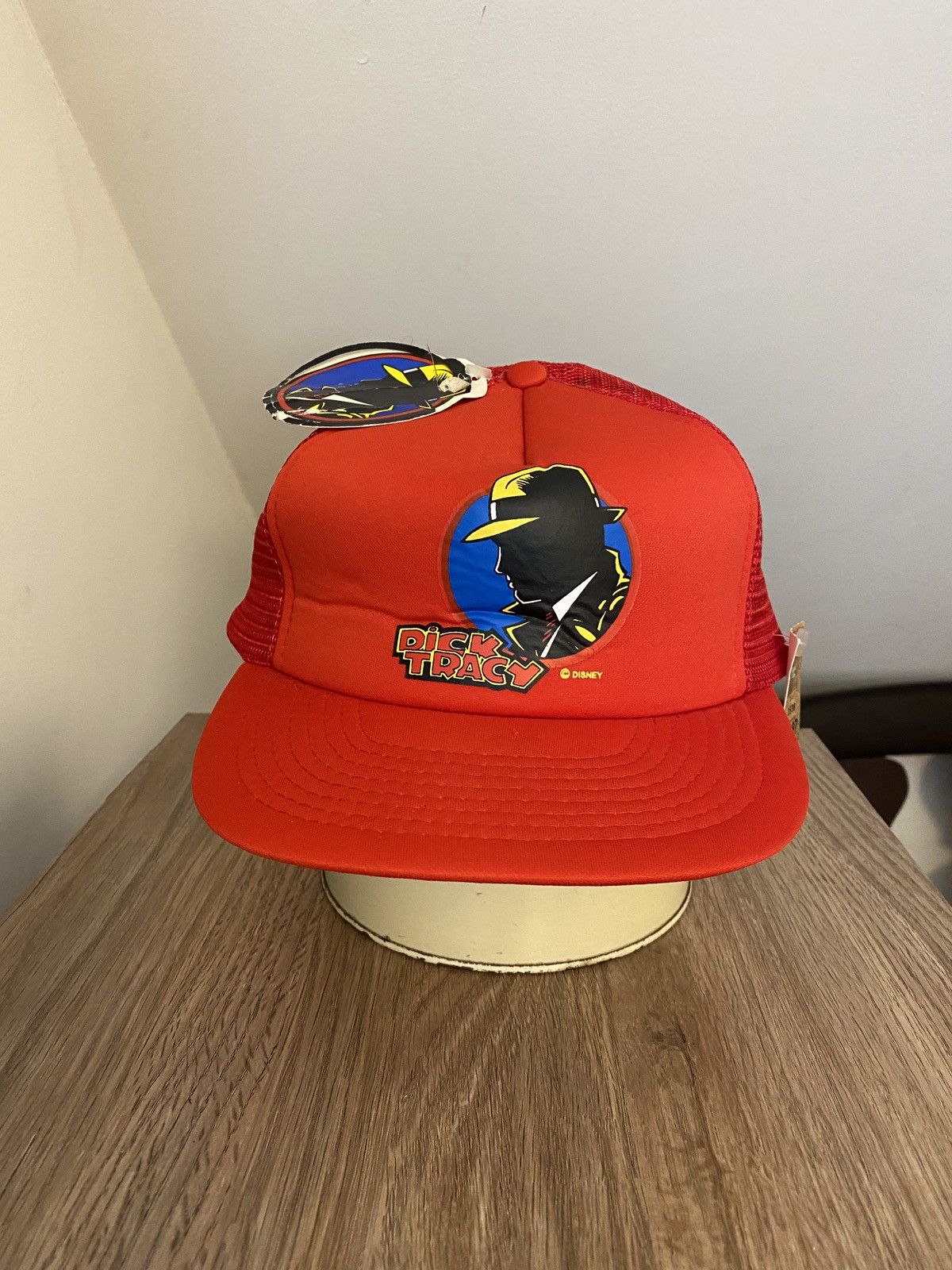 Disney Vintage NWT ‘90 Dick Tracy Trucker Hat Snap Back Size ONE SIZE - 1 Thumbnail