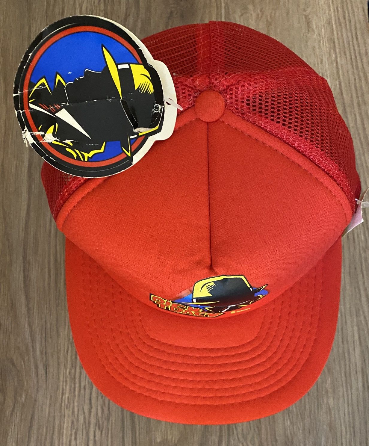 Disney Vintage NWT ‘90 Dick Tracy Trucker Hat Snap Back Size ONE SIZE - 4 Thumbnail