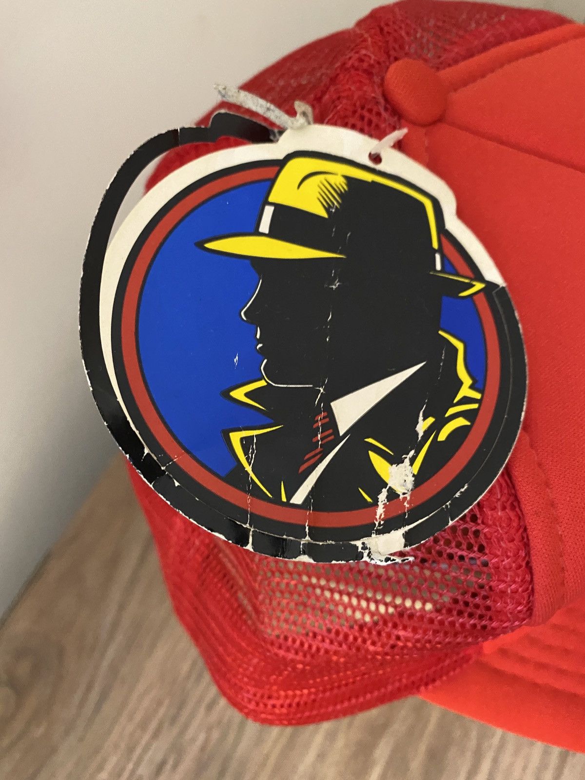 Disney Vintage NWT ‘90 Dick Tracy Trucker Hat Snap Back Size ONE SIZE - 9 Thumbnail