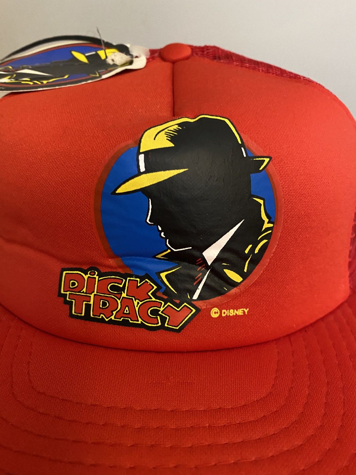 Disney Vintage NWT ‘90 Dick Tracy Trucker Hat Snap Back Size ONE SIZE - 2 Thumbnail