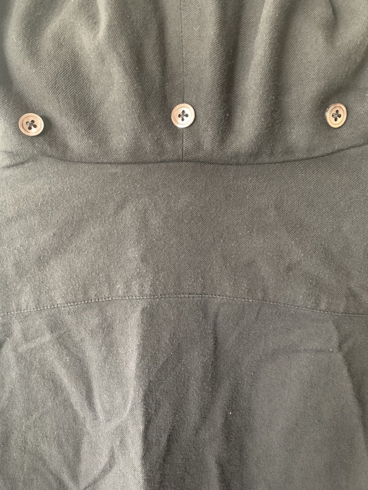 Ann Demeulemeester ANN DEMEULEMEESTER HOODED LONG SLEEVE BLACK OVER SHIRT Size US S / EU 44-46 / 1 - 8 Thumbnail
