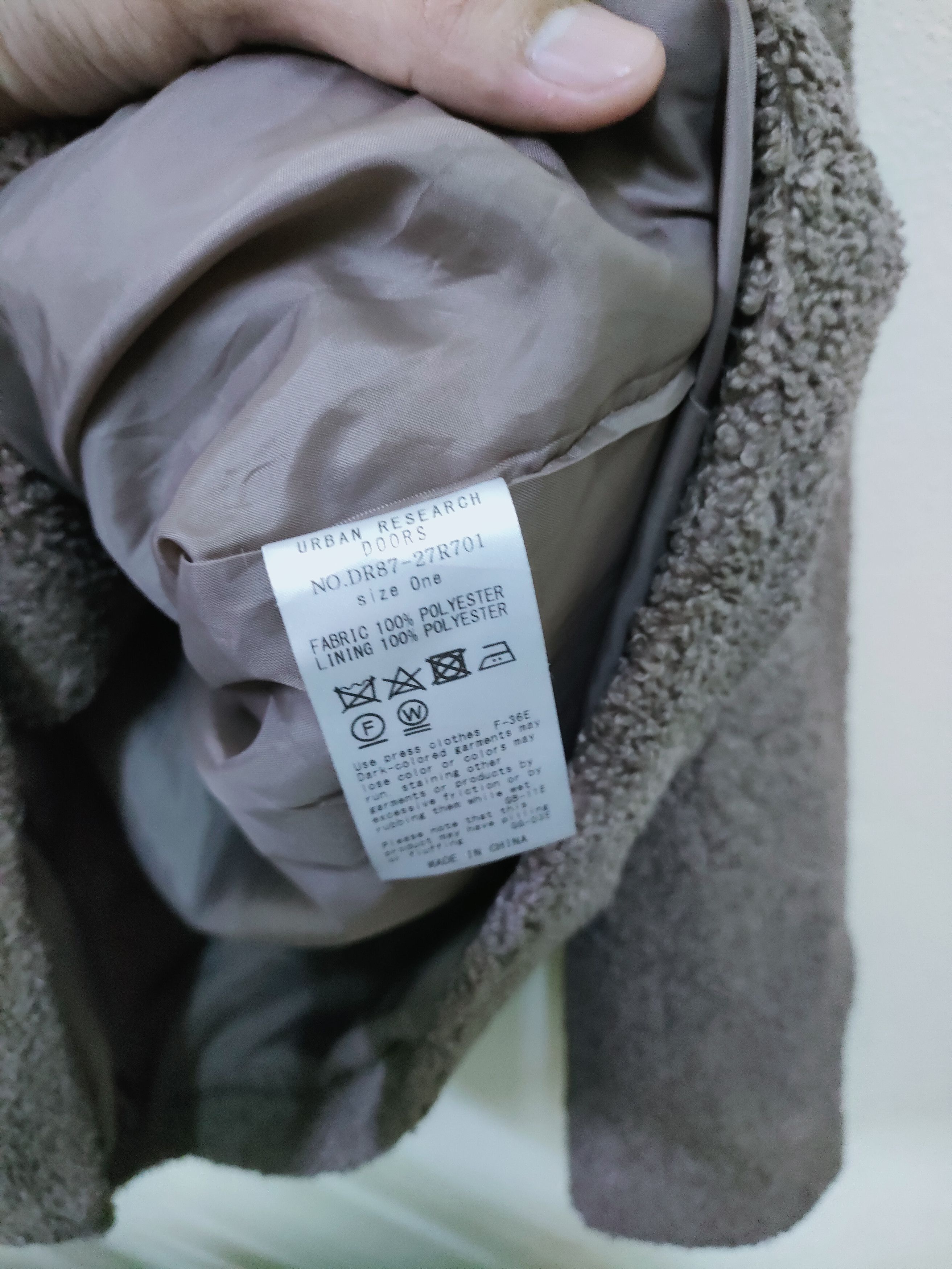 URBAN RESEARCH DOORS Urban Research Doors Fleece Fur Jacket Size US M / EU 48-50 / 2 - 4 Thumbnail