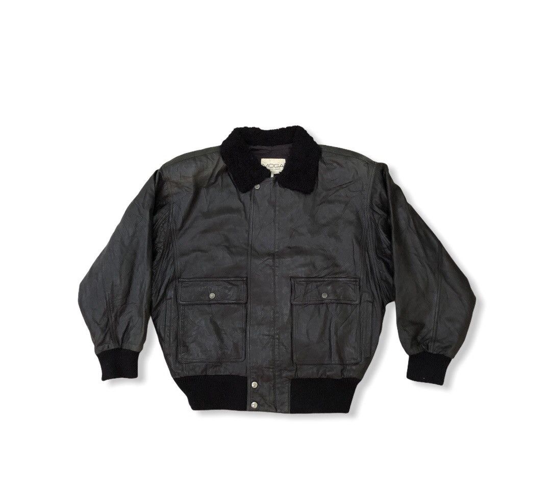 Japanese Brand Vintage Moga Made in Japan Tactical Leather Jacket 🧥 Size US L / EU 52-54 / 3 - 1 Thumbnail