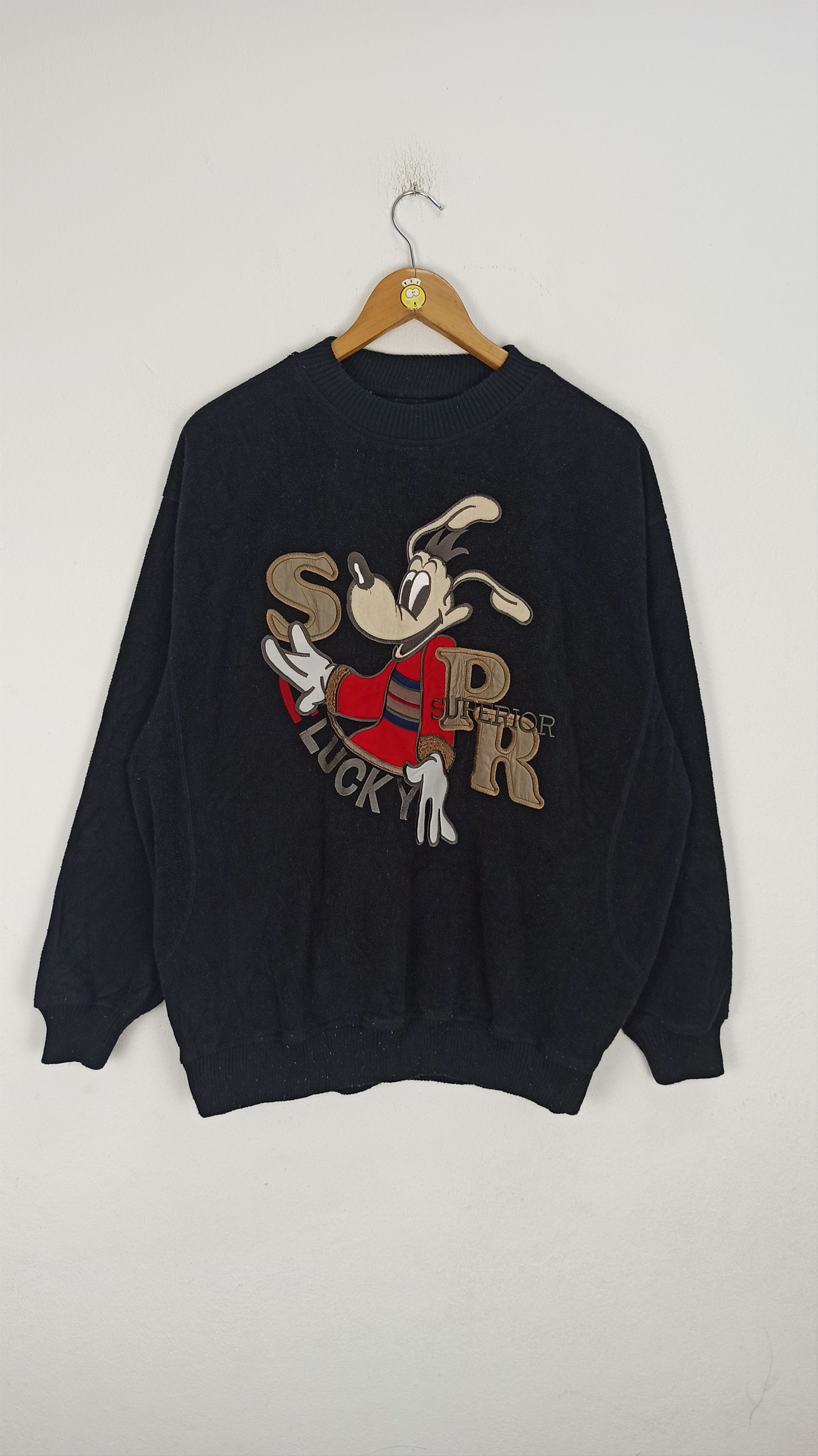 Japanese Brand 🔥Rare🔥 Superior Lucky Sweatshirt Fleece Big Logo Spell Out Size US XL / EU 56 / 4 - 1 Thumbnail