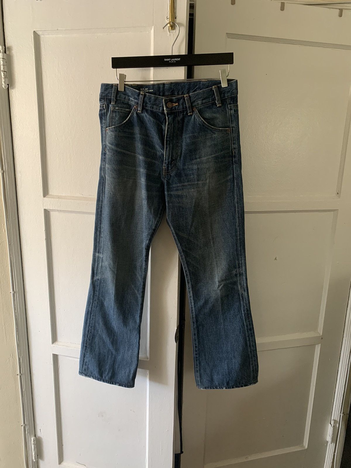 Celine Dylan Flare Denim Union Wash | Grailed