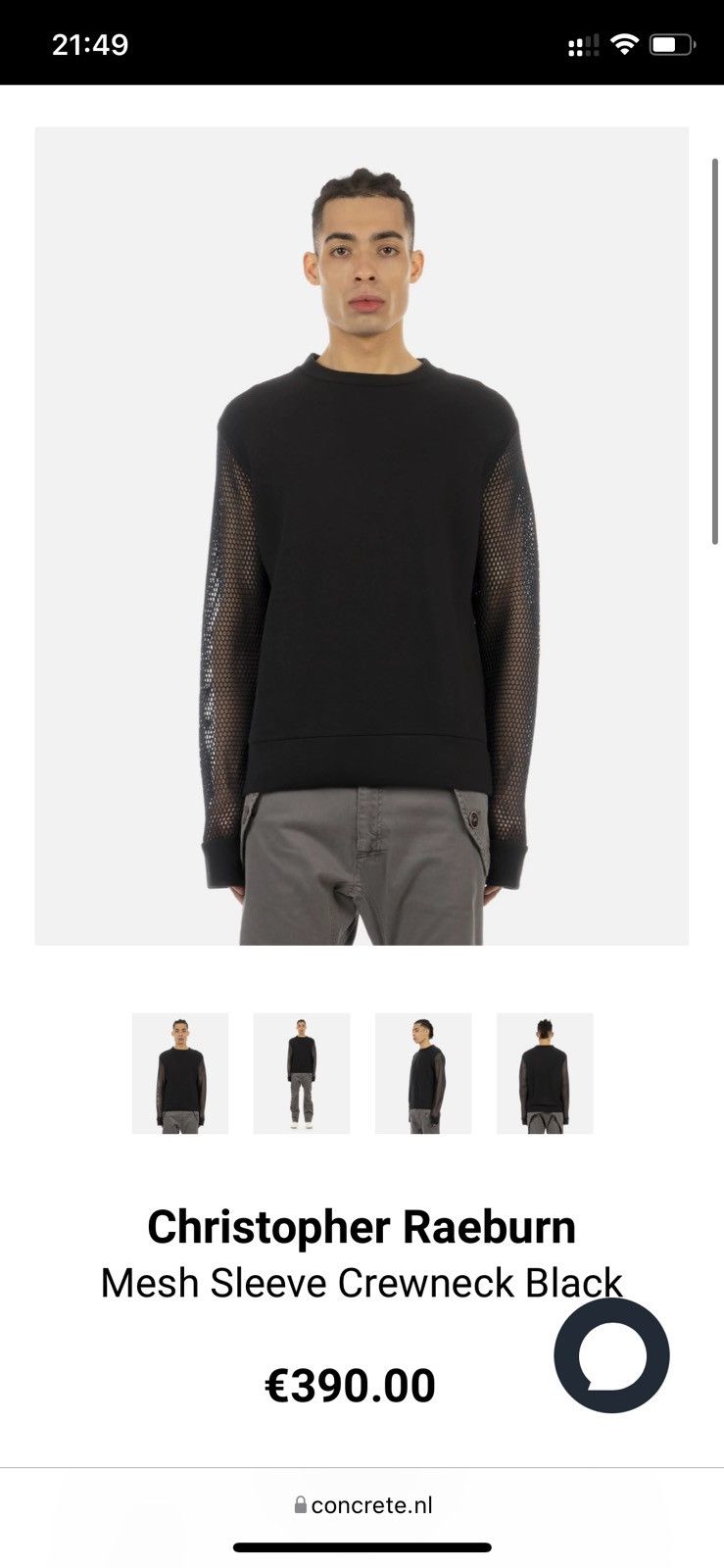 Christopher Raeburn Christopher Raeburn mesh sleeves wool sweatshirt Size US M / EU 48-50 / 2 - 2 Thumbnail
