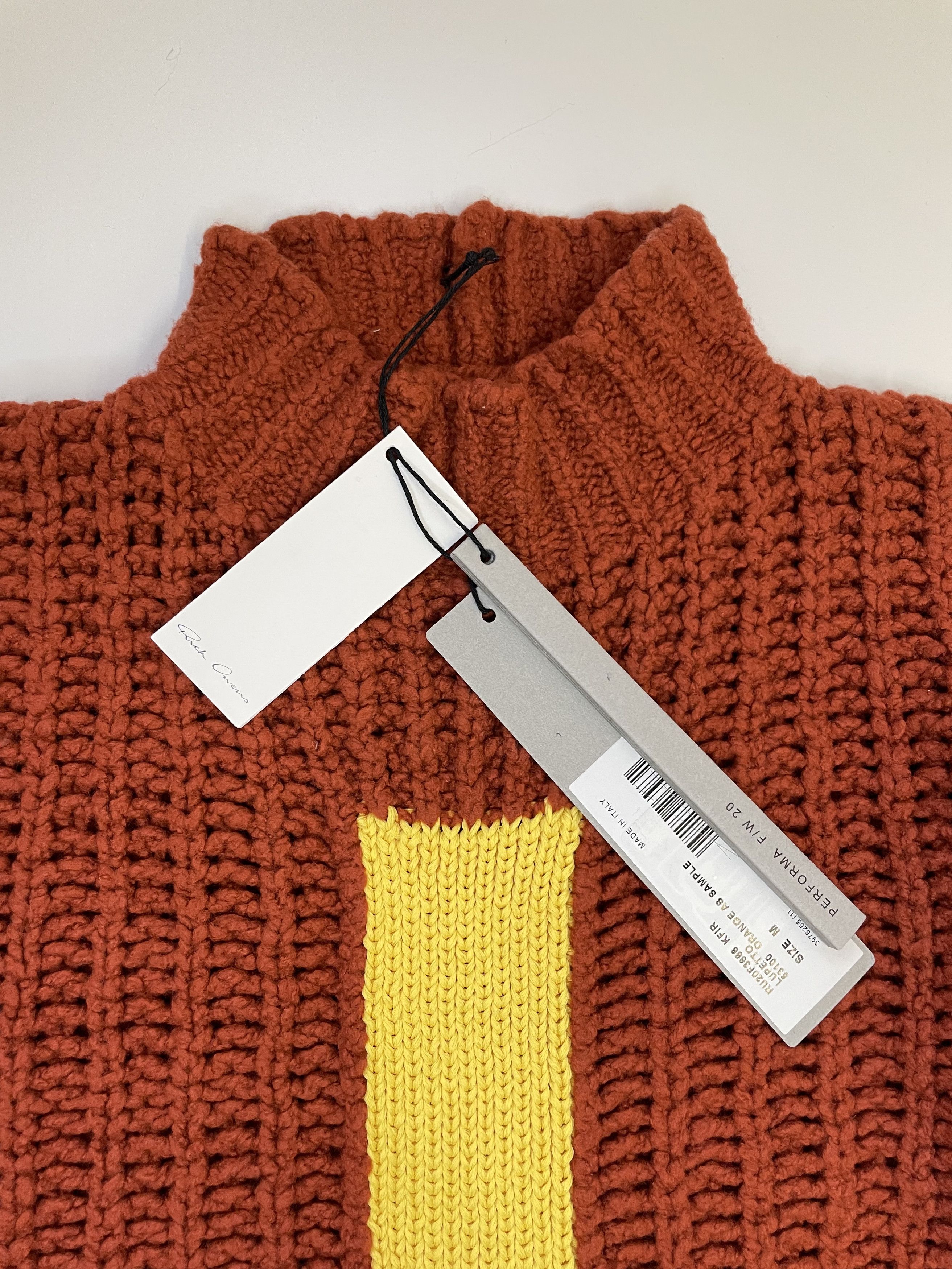 Rick Owens Rick Owens Orange AS Sample Turtleneck PERFORMA FW20 (0374) Size US M / EU 48-50 / 2 - 7 Thumbnail