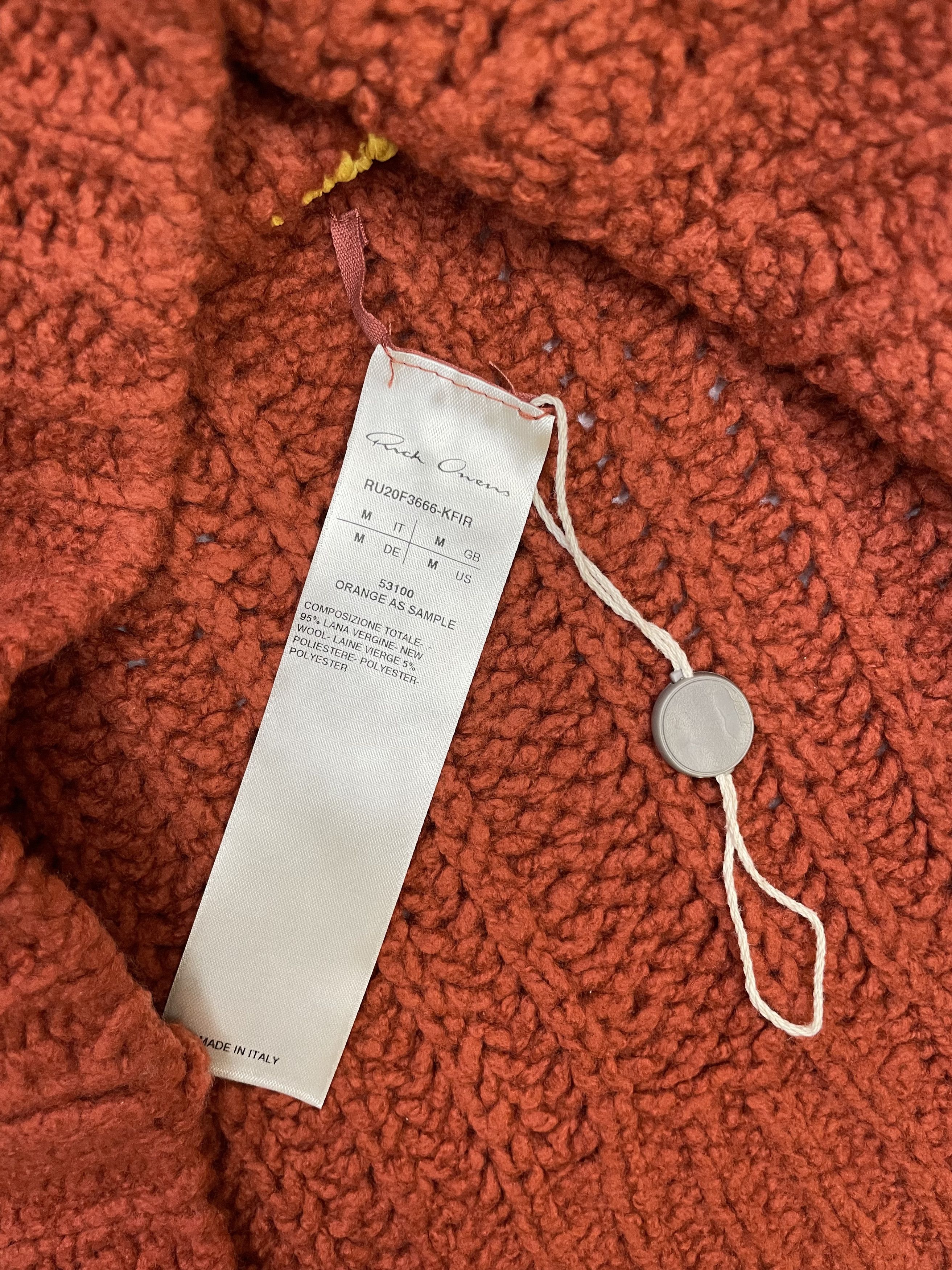 Rick Owens Rick Owens Orange AS Sample Turtleneck PERFORMA FW20 (0374) Size US M / EU 48-50 / 2 - 4 Thumbnail