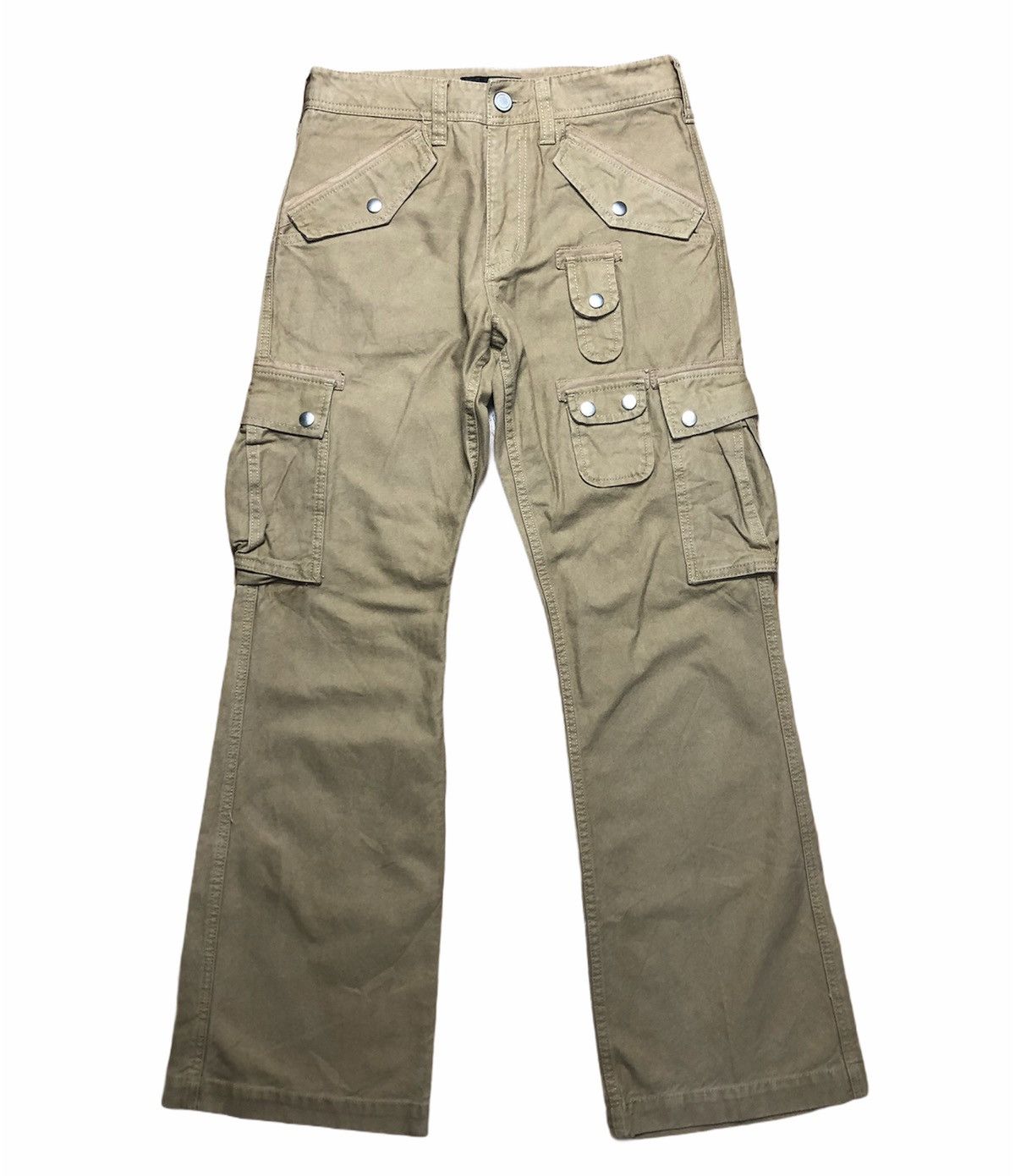 image of Designer Varosh Multi Pocket Tactical Pants in Brown, Men's (Size 30)