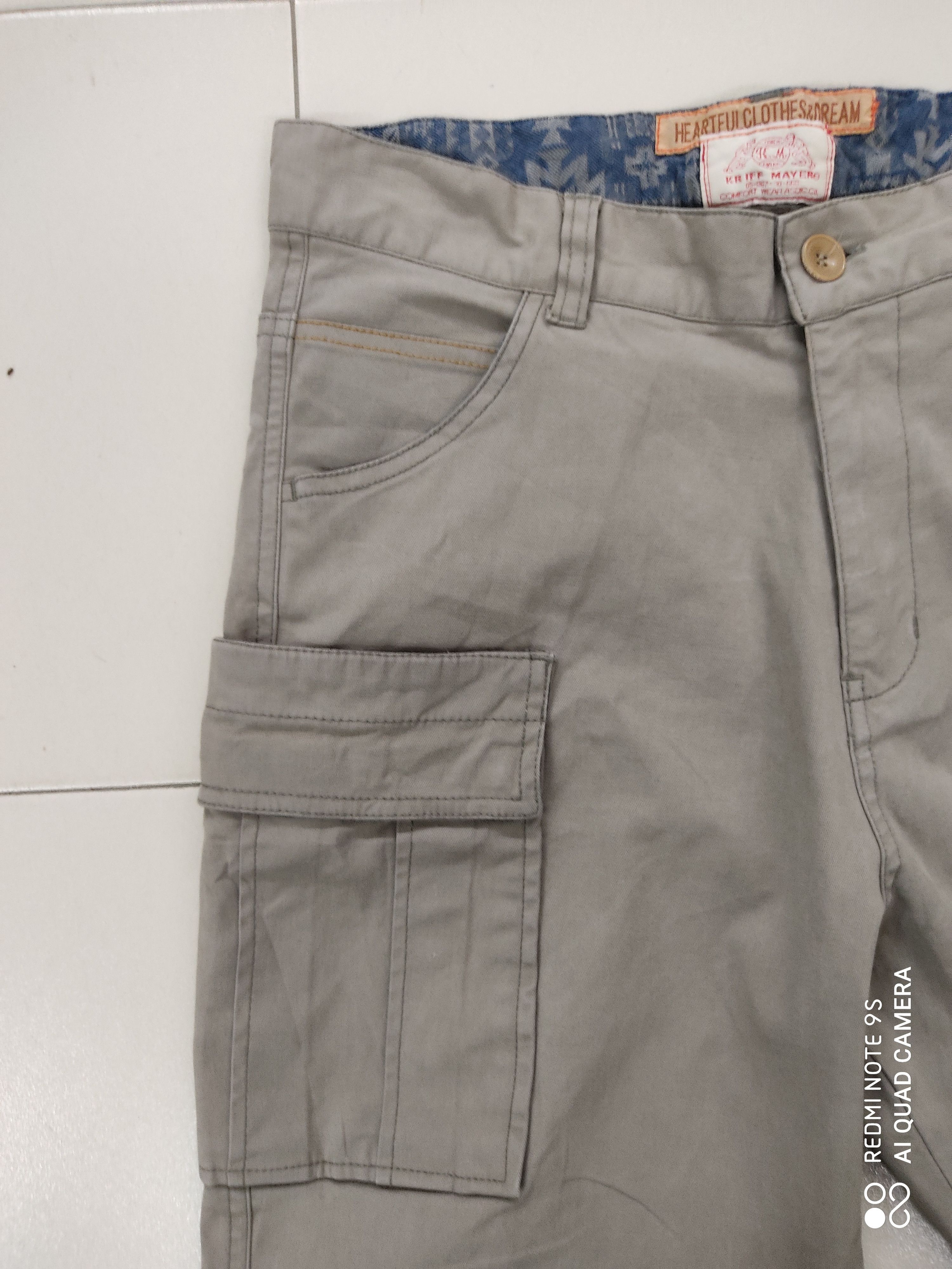 Japanese Brand Heartful Clothes & Dream Kriff Mayer Multipocket Cargo Pant Size 29" - 6 Thumbnail