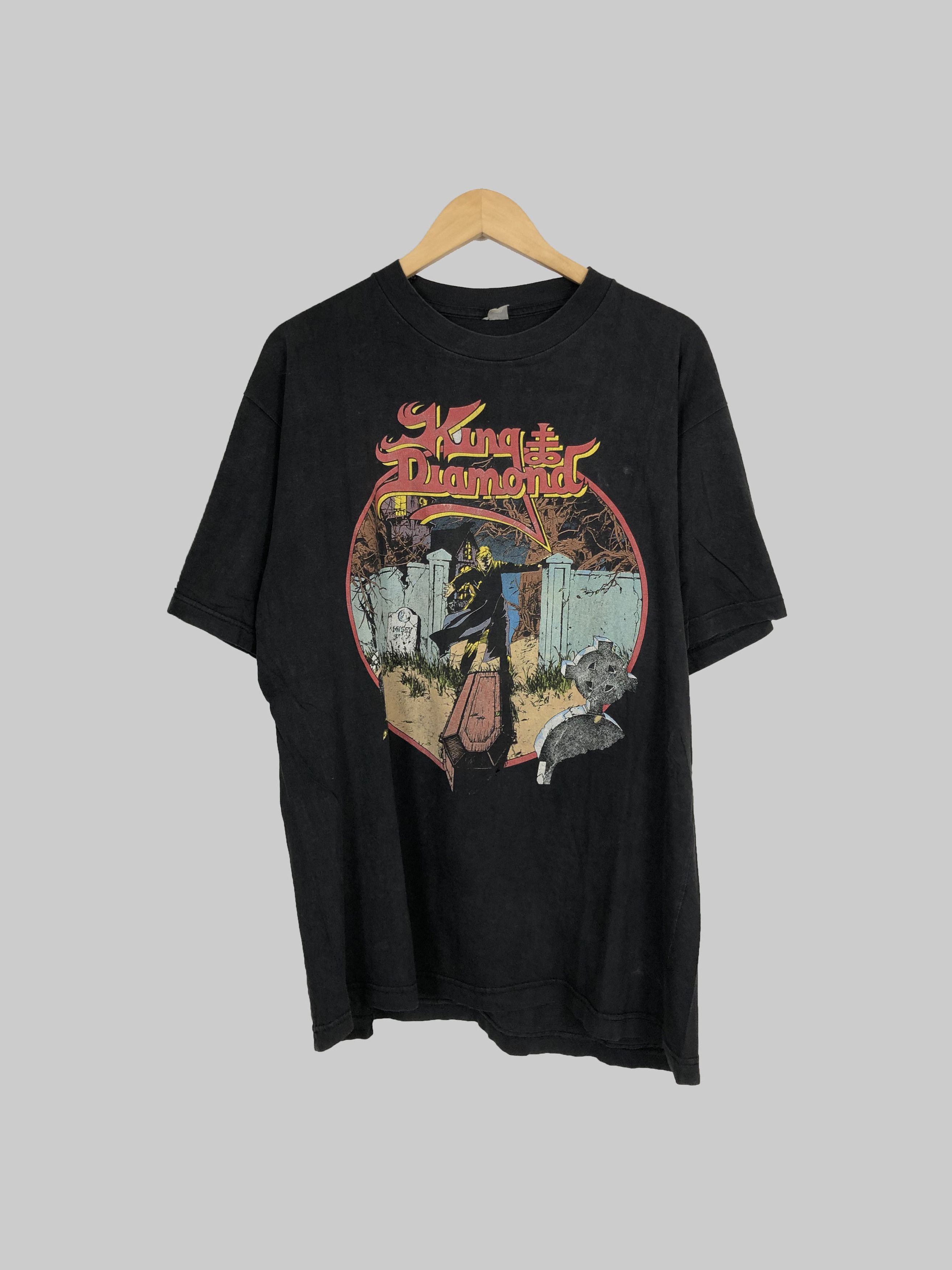 Band Tees Vintage 1990 King Diamond (Mercyful Fate Ozzy Osbourne) Size US L / EU 52-54 / 3 - 1 Thumbnail