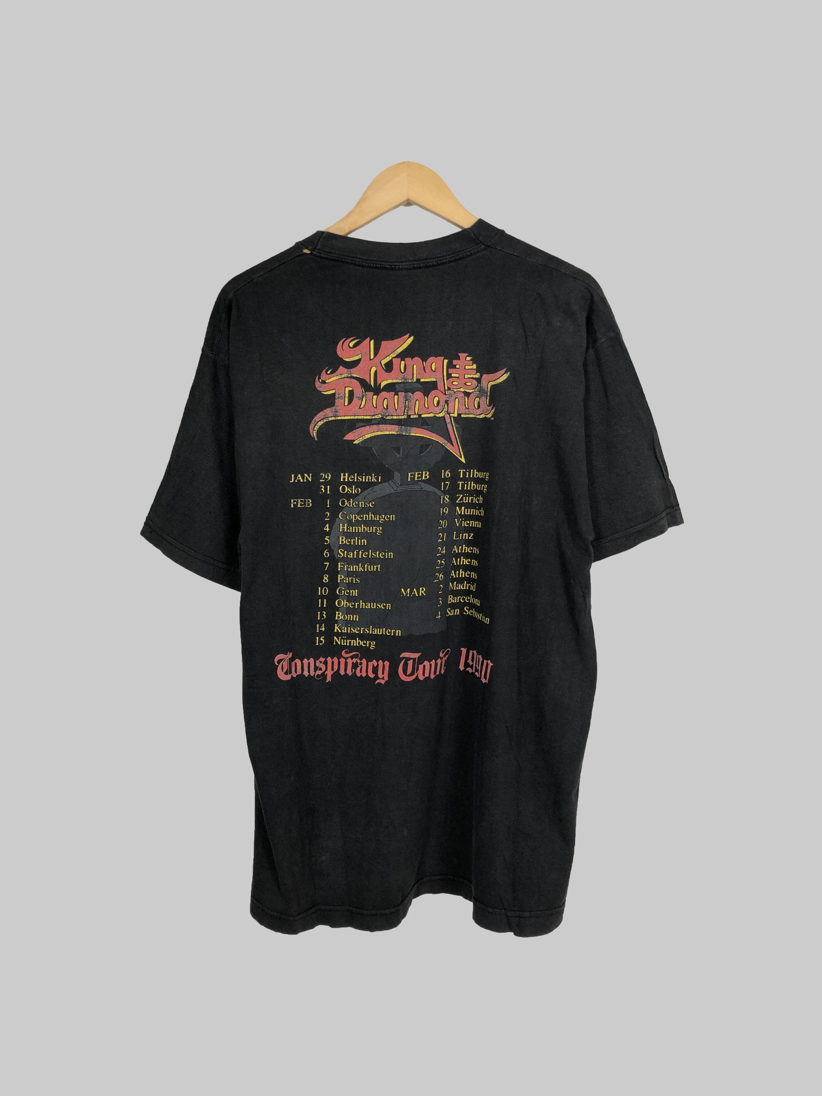 Band Tees Vintage 1990 King Diamond (Mercyful Fate Ozzy Osbourne) Size US L / EU 52-54 / 3 - 2 Thumbnail