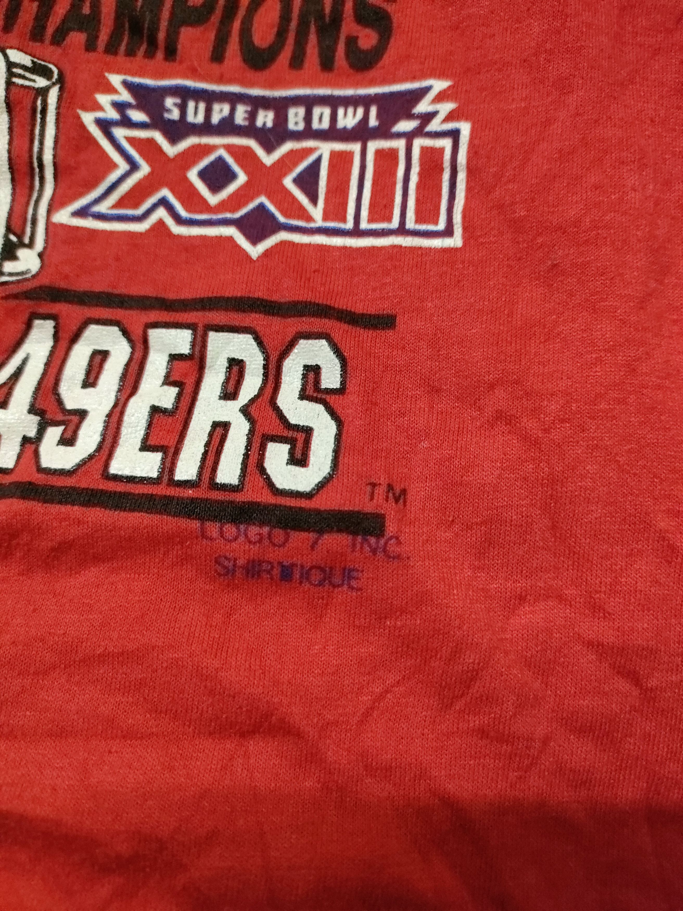 NFL × Vintage Vintage Distressed Superbowl T-shirt Size US M / EU 48-50 / 2 - 9 Thumbnail