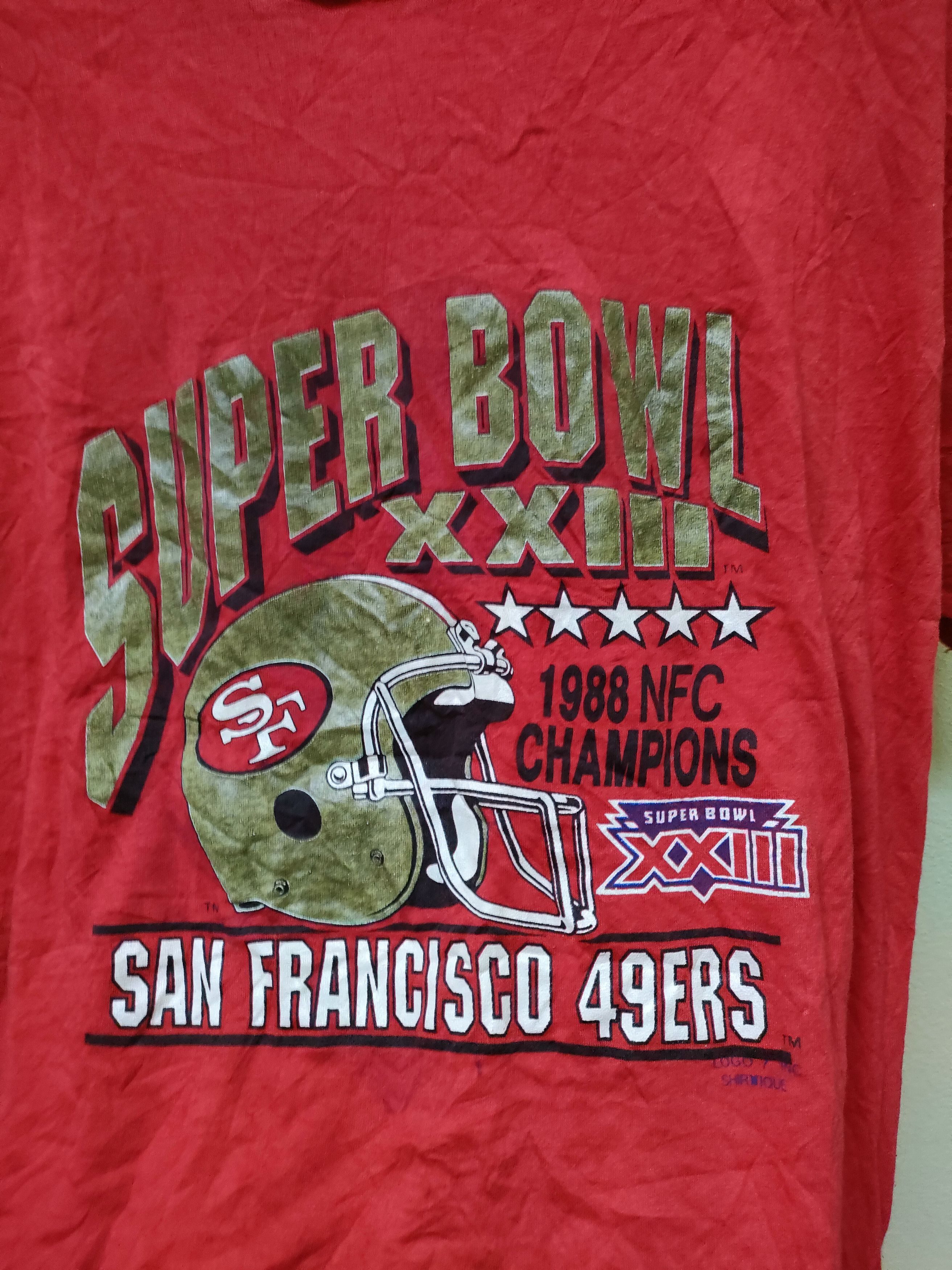 NFL × Vintage Vintage Distressed Superbowl T-shirt Size US M / EU 48-50 / 2 - 8 Thumbnail