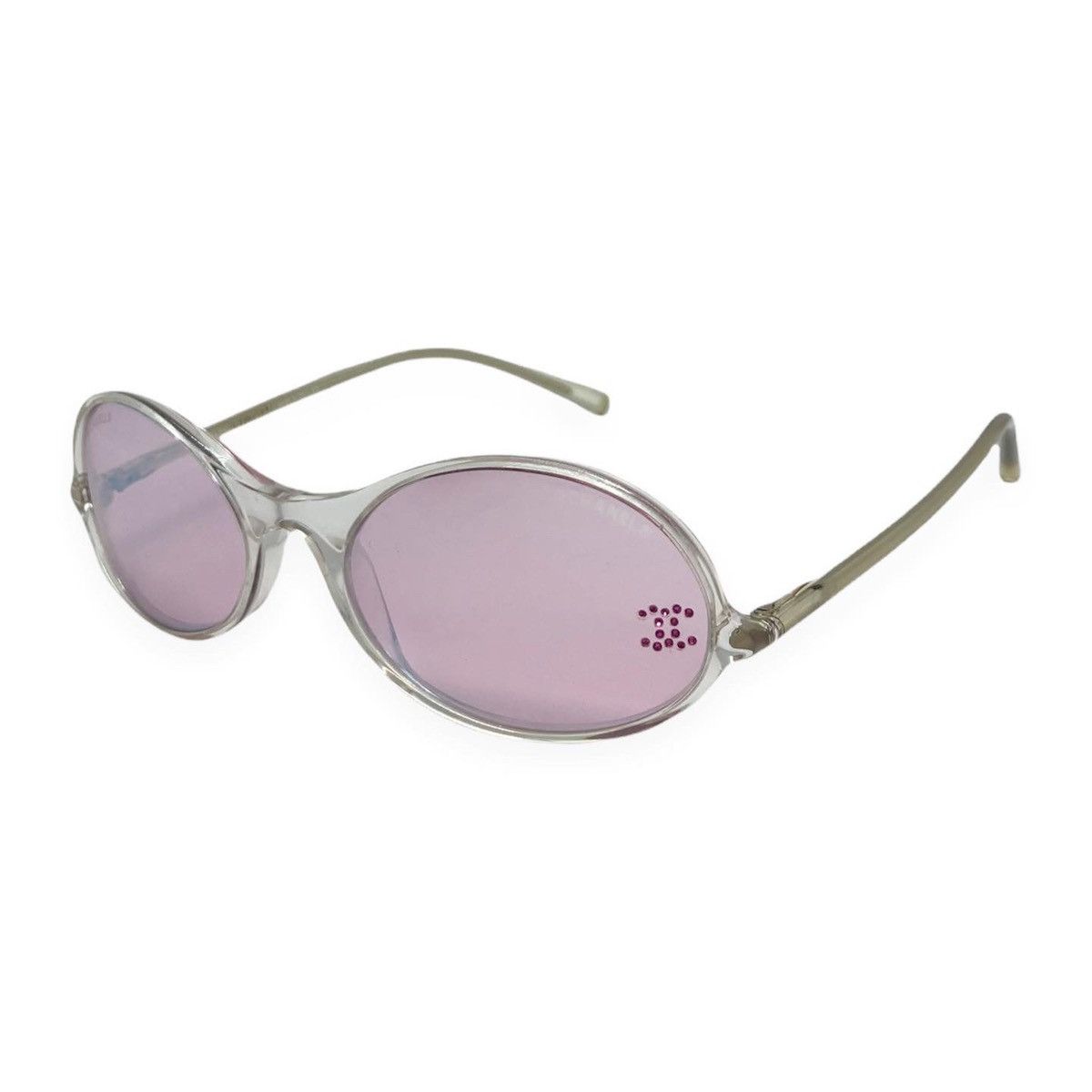 Chanel 5044-B Clear/Pink Sunglasses.⁣⁣⁣ ⁣⁣⁣