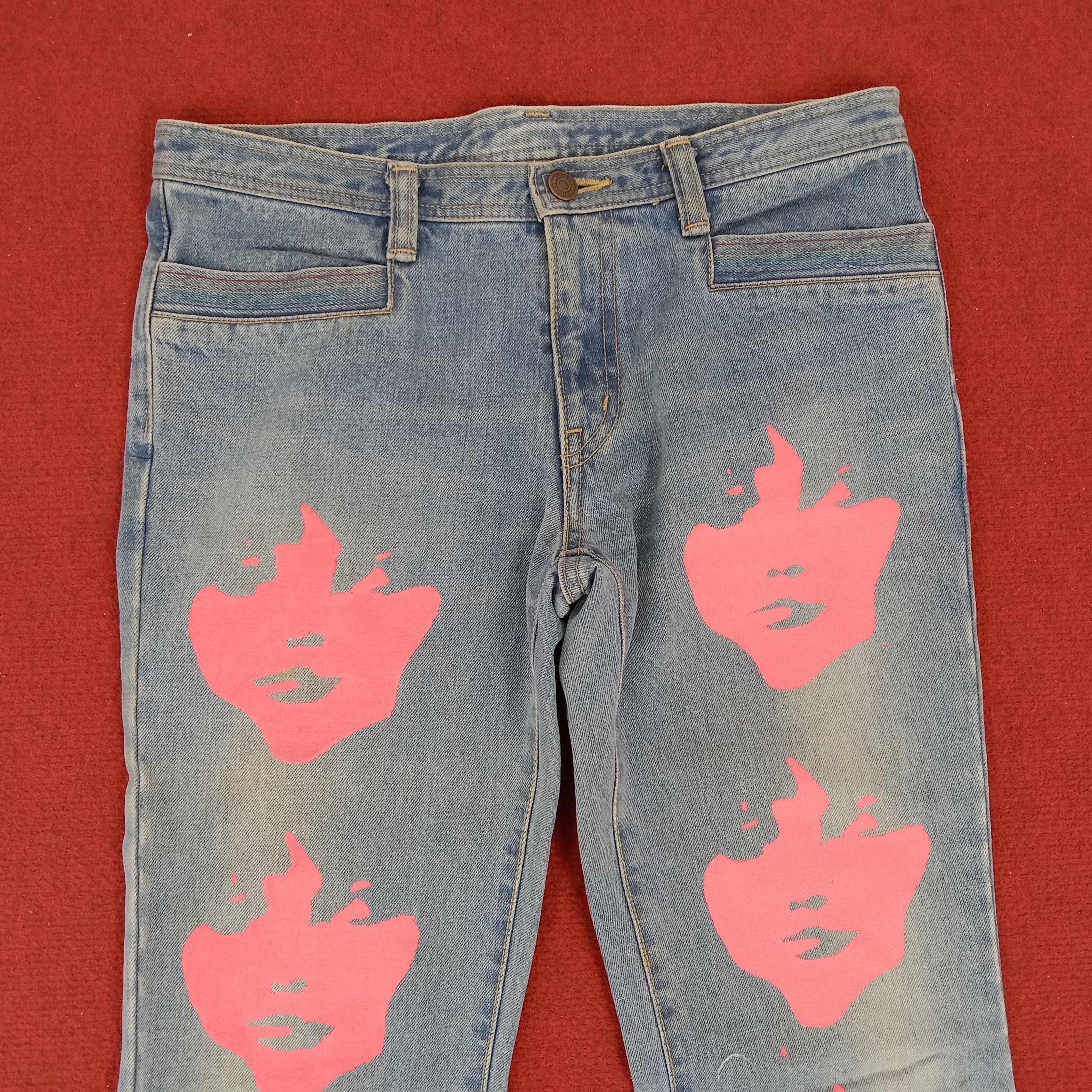 Hysteric Glamour Hysteric Glamour Japanese Brand Streetwear Custom Art Jeans Size 31" - 2 Thumbnail