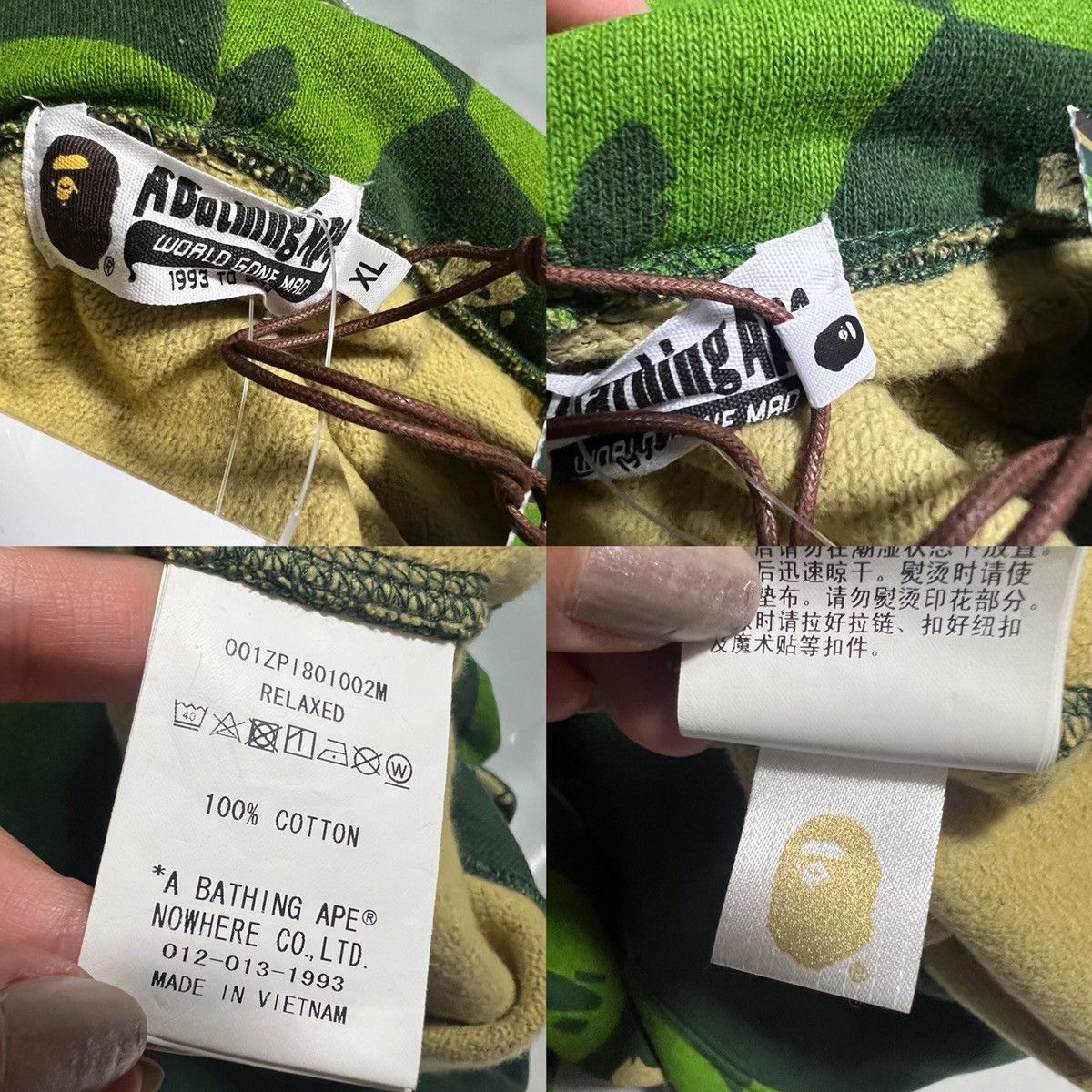 Bape Distortion Shark Relaxed Fit Full Zip Hoodie Size US XL / EU 56 / 4 - 7 Thumbnail