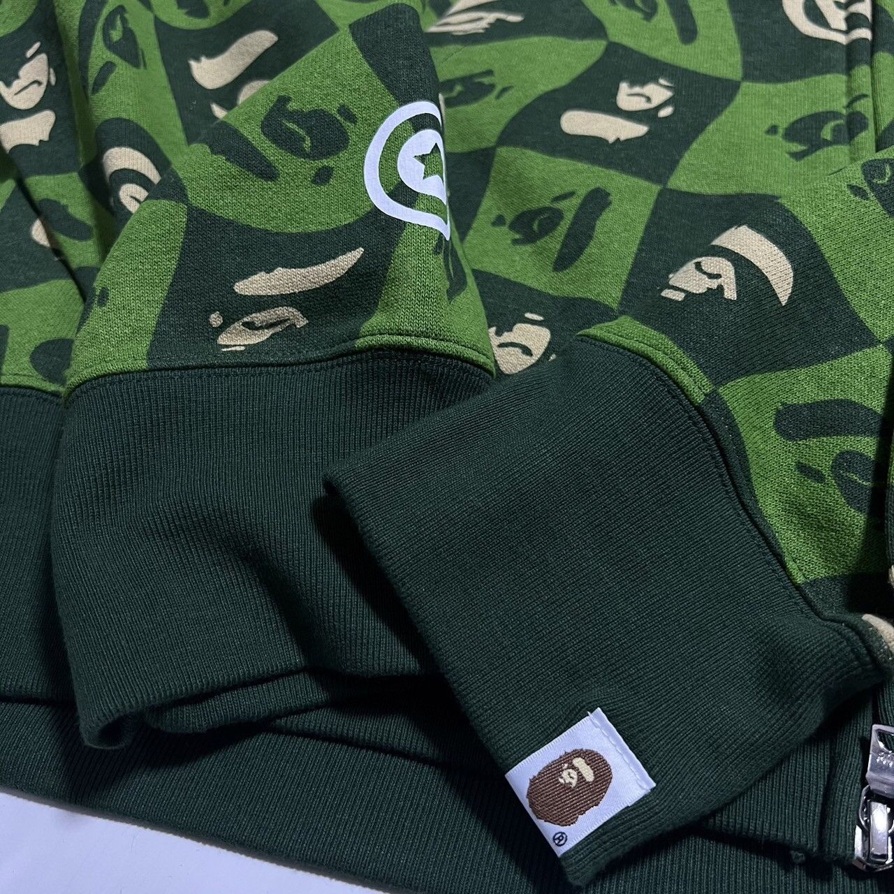 Bape Distortion Shark Relaxed Fit Full Zip Hoodie Size US XL / EU 56 / 4 - 5 Thumbnail