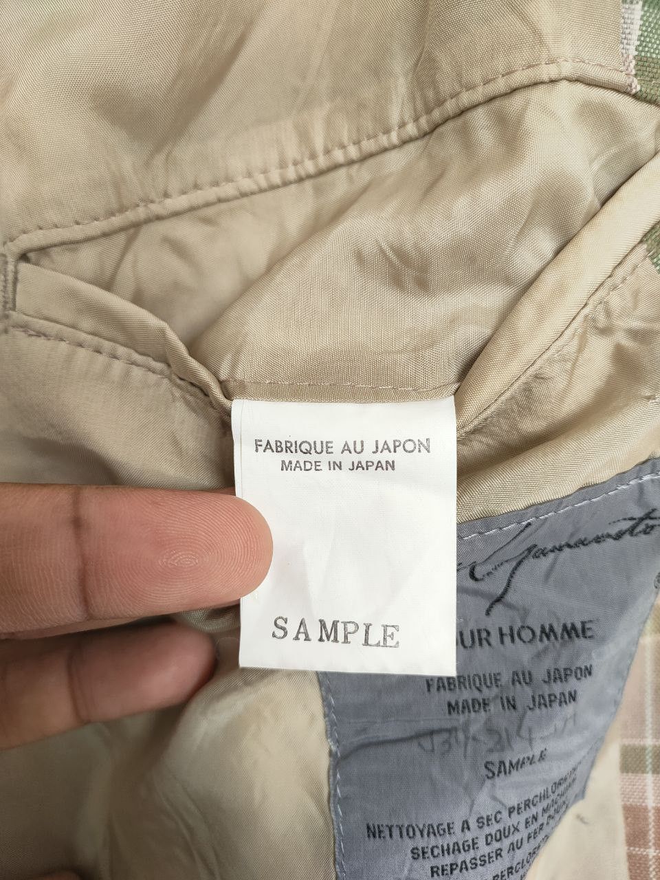 Yohji Yamamoto SAMPLE Yohji Yamamoto Checkered Blazer Size US M / EU 48-50 / 2 - 12 Thumbnail