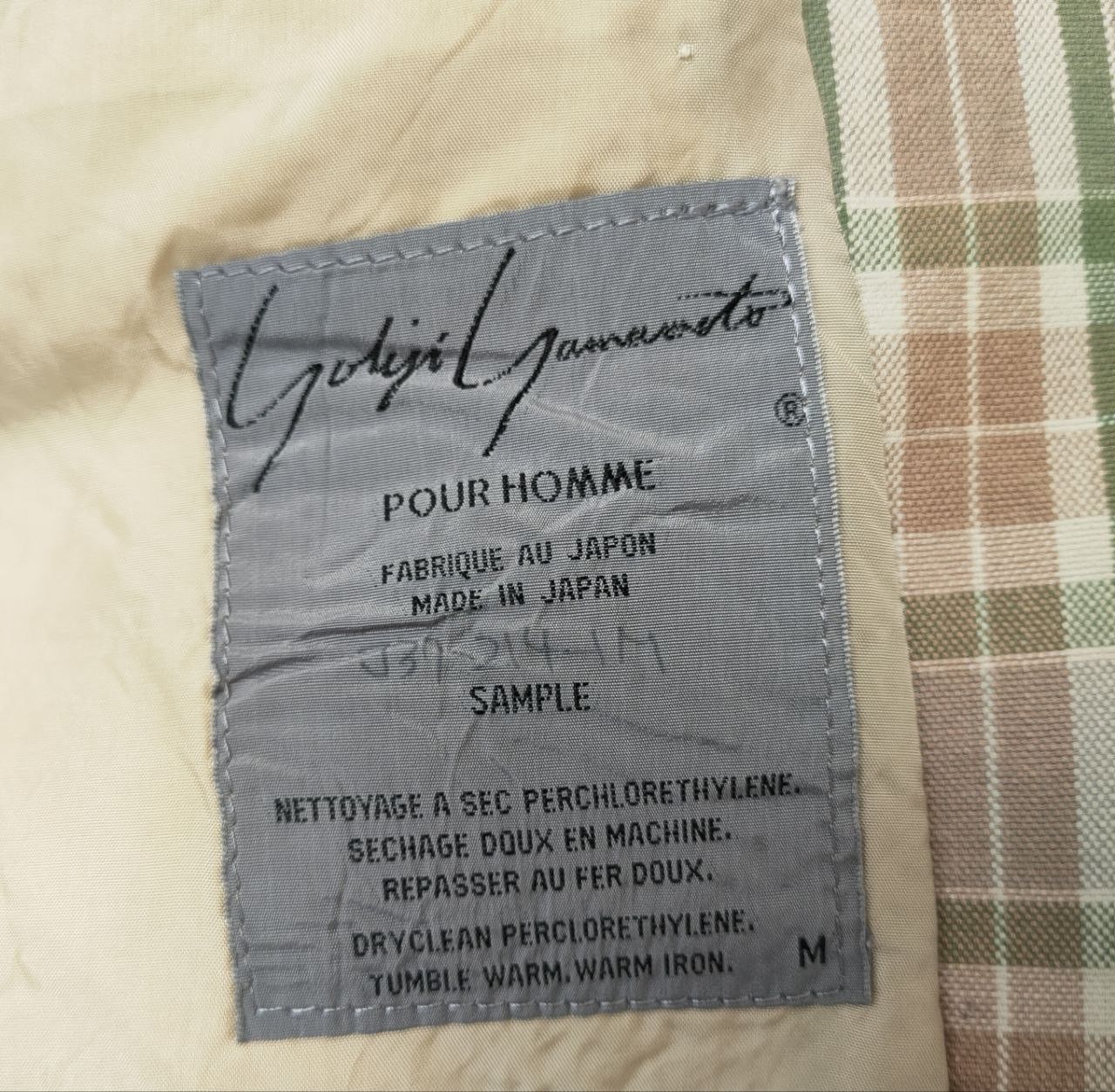 Yohji Yamamoto SAMPLE Yohji Yamamoto Checkered Blazer Size US M / EU 48-50 / 2 - 11 Thumbnail