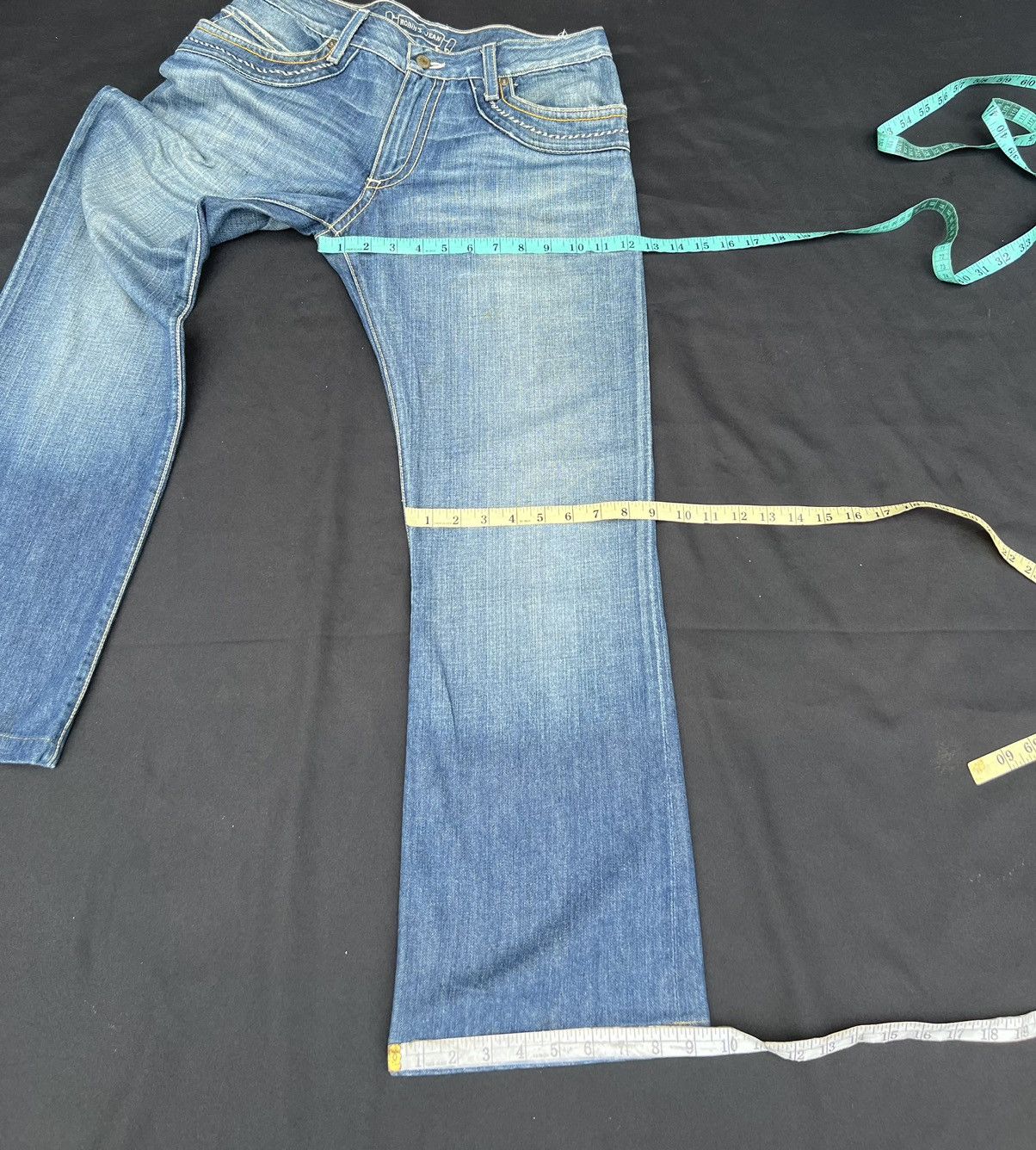 Robins Jeans Vintage ROBINS JEAN Usa Distress Denim Navajo Flare Jeans Size US 31 - 3 Thumbnail