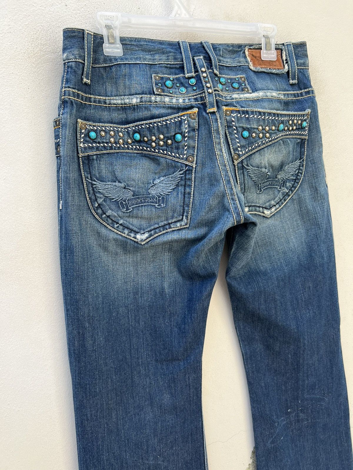 Robins Jeans Vintage ROBINS JEAN Usa Distress Denim Navajo Flare Jeans Size US 31 - 18 Thumbnail