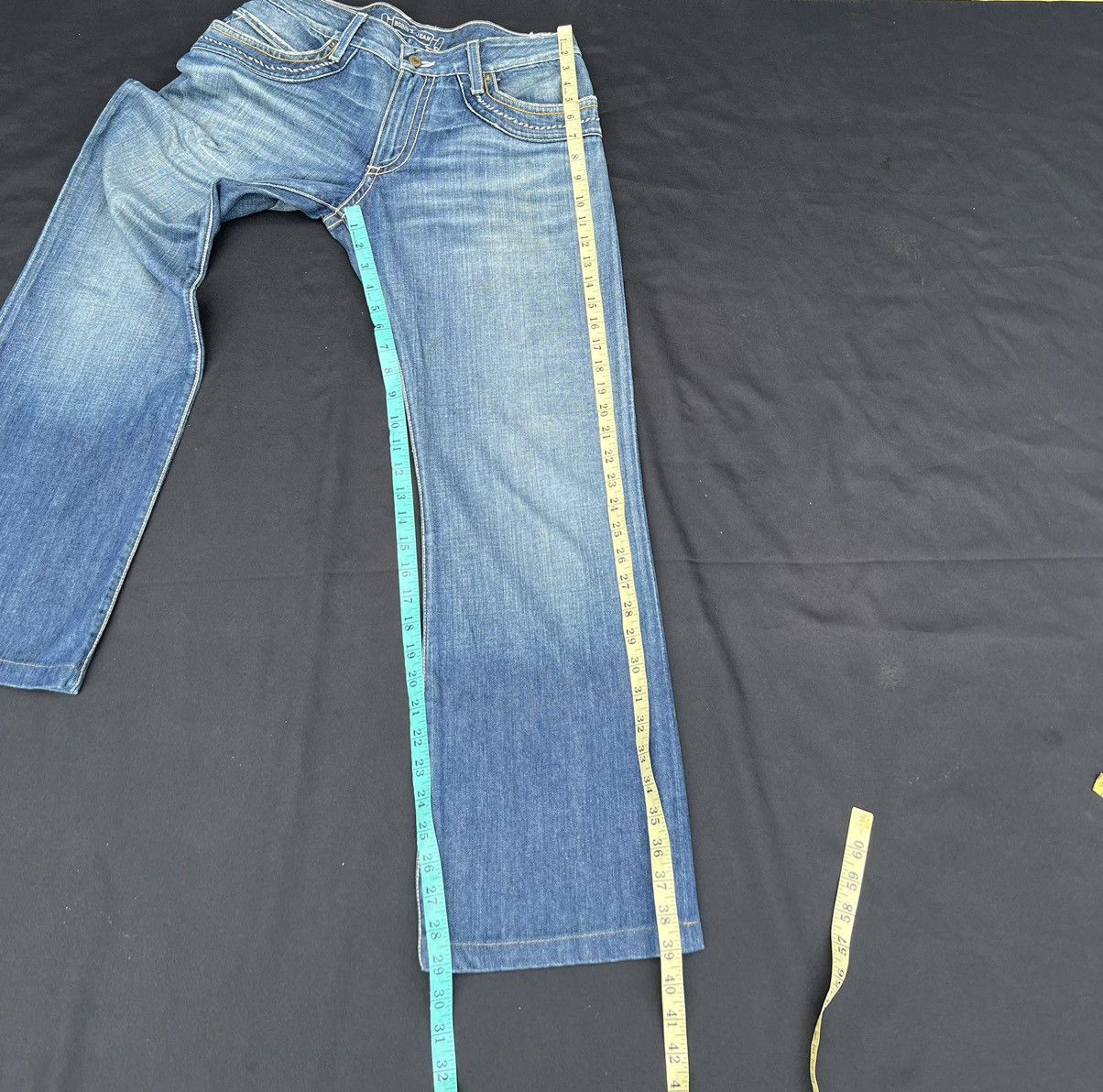 Robins Jeans Vintage ROBINS JEAN Usa Distress Denim Navajo Flare Jeans Size US 31 - 4 Thumbnail