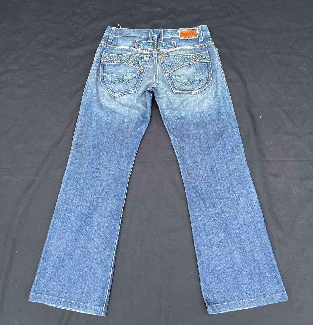Robins Jeans Vintage ROBINS JEAN Usa Distress Denim Navajo Flare Jeans Size US 31 - 5 Thumbnail