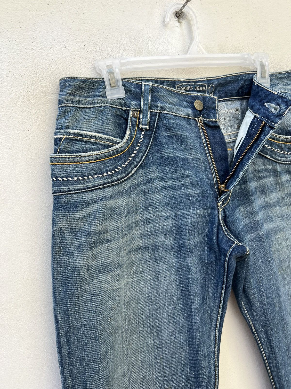 Robins Jeans Vintage ROBINS JEAN Usa Distress Denim Navajo Flare Jeans Size US 31 - 8 Thumbnail
