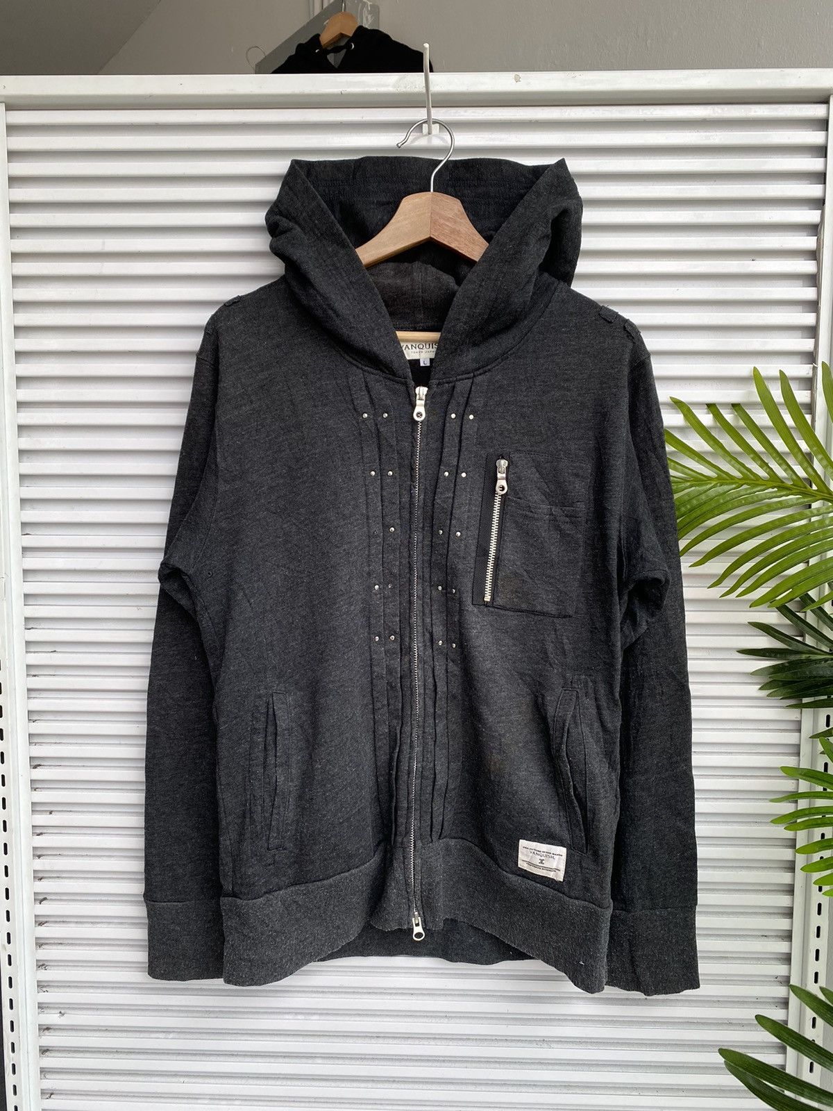 image of Fragment Design x Vanquish Vintage Vanquish Hoodies / Travis Flacko Scott in Black (Size Large)