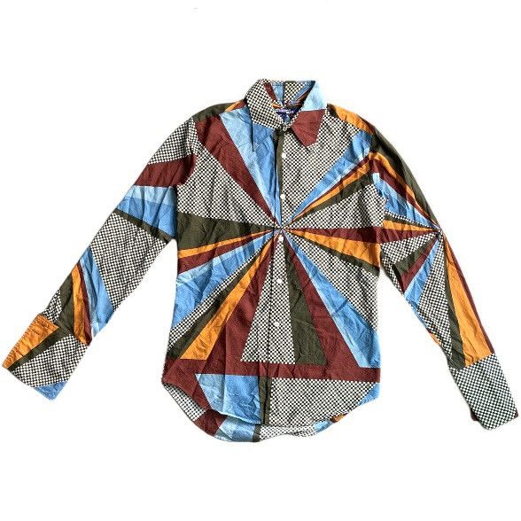 Junya Watanabe AW 2004 Runway Junya Watanabe Checkered Slim Fit Shirt Size US L / EU 52-54 / 3 - 2 Thumbnail