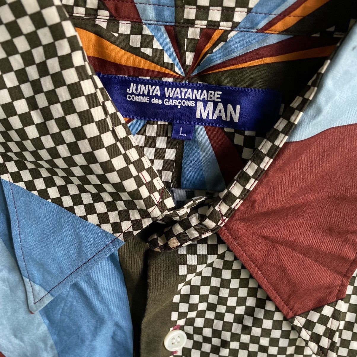 Junya Watanabe AW 2004 Runway Junya Watanabe Checkered Slim Fit Shirt Size US L / EU 52-54 / 3 - 5 Thumbnail