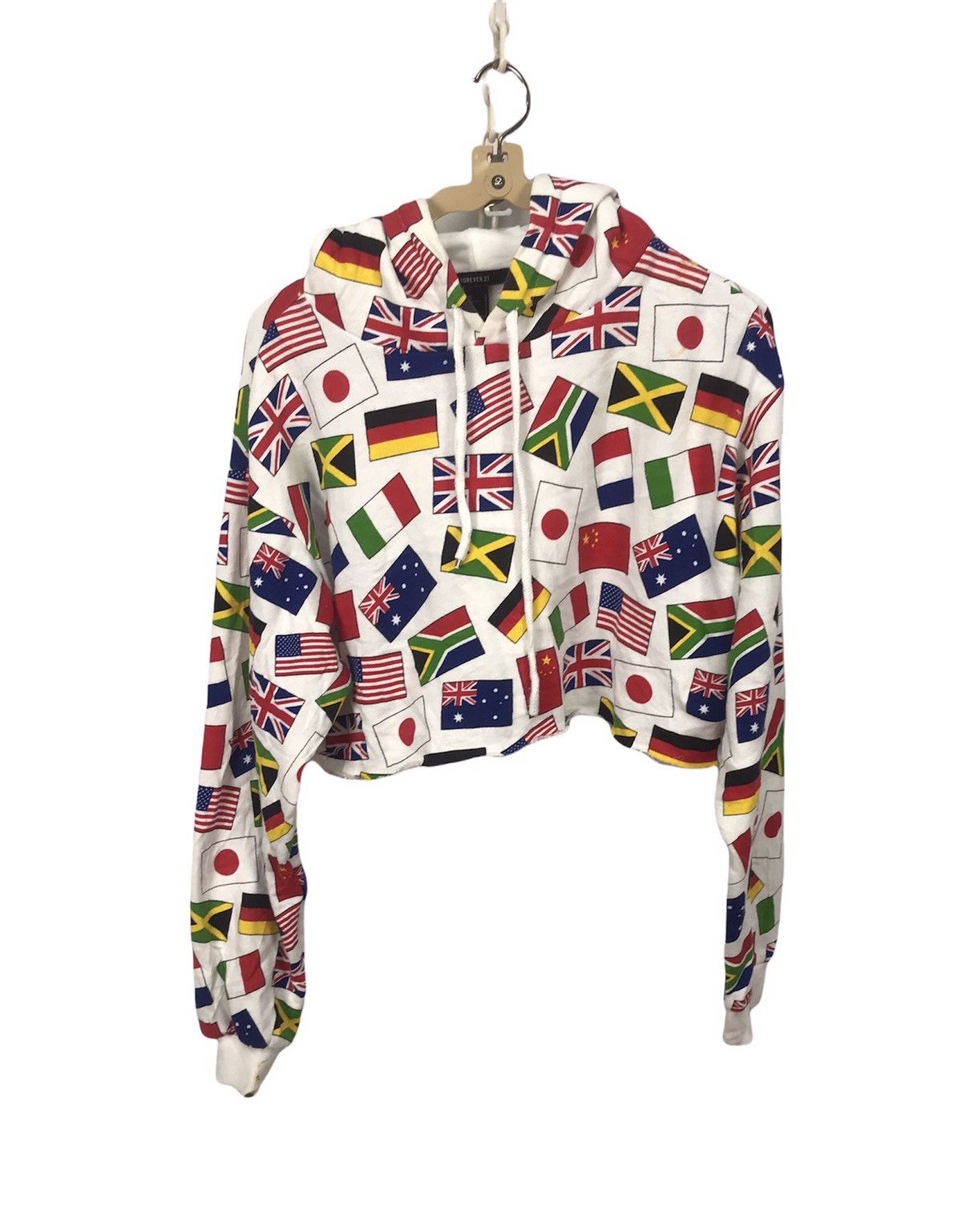 Forever 21 Forever 21 croptop hoodie fullprint Size M / US 6-8 / IT 42-44 - 1 Thumbnail