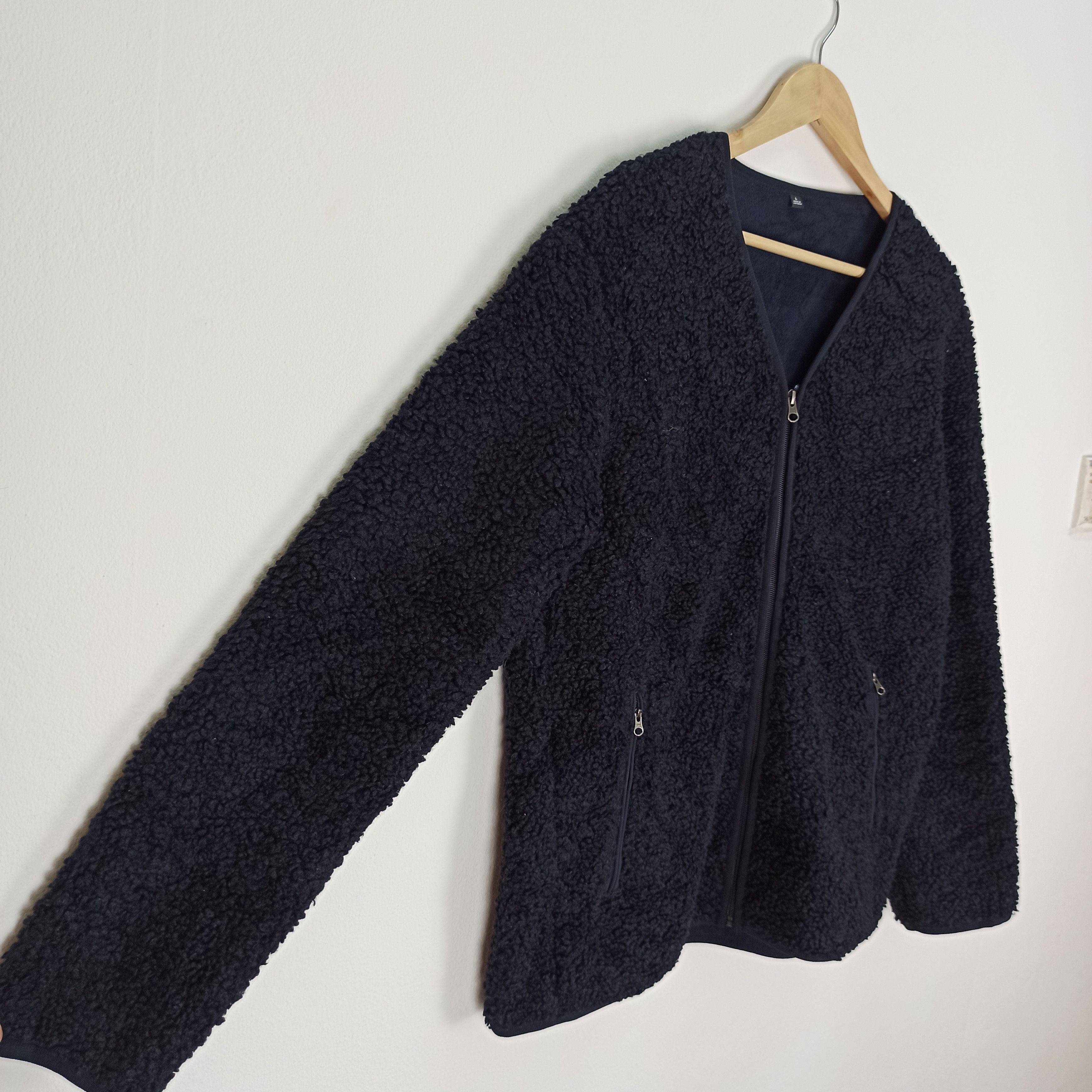 Japanese Brand 🔥Rare🔥 Cardigan Fleece Fully Zipper Uniqlo Size US L / EU 52-54 / 3 - 4 Thumbnail