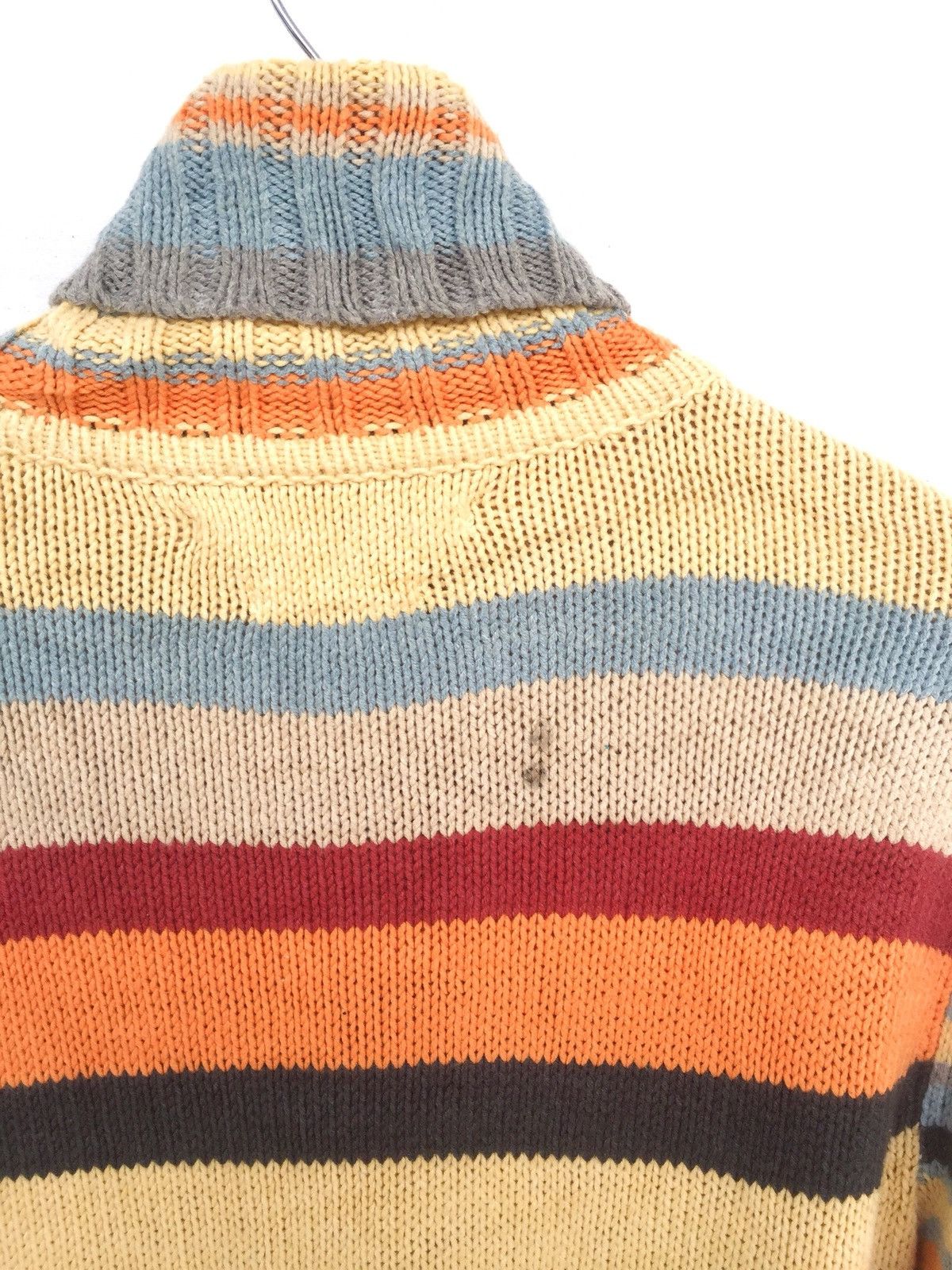Tommy Hilfiger Beautiful Striped Turtle Neck Hand Knit Pullover Size US S / EU 44-46 / 1 - 5 Thumbnail
