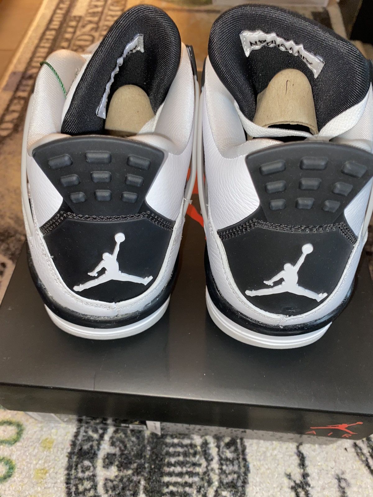 Jordan Brand × Nike Jordan 4 Retro Military Black (5.5Y GRADE SCHOOL) Size US 7 / IT 37 - 5 Thumbnail