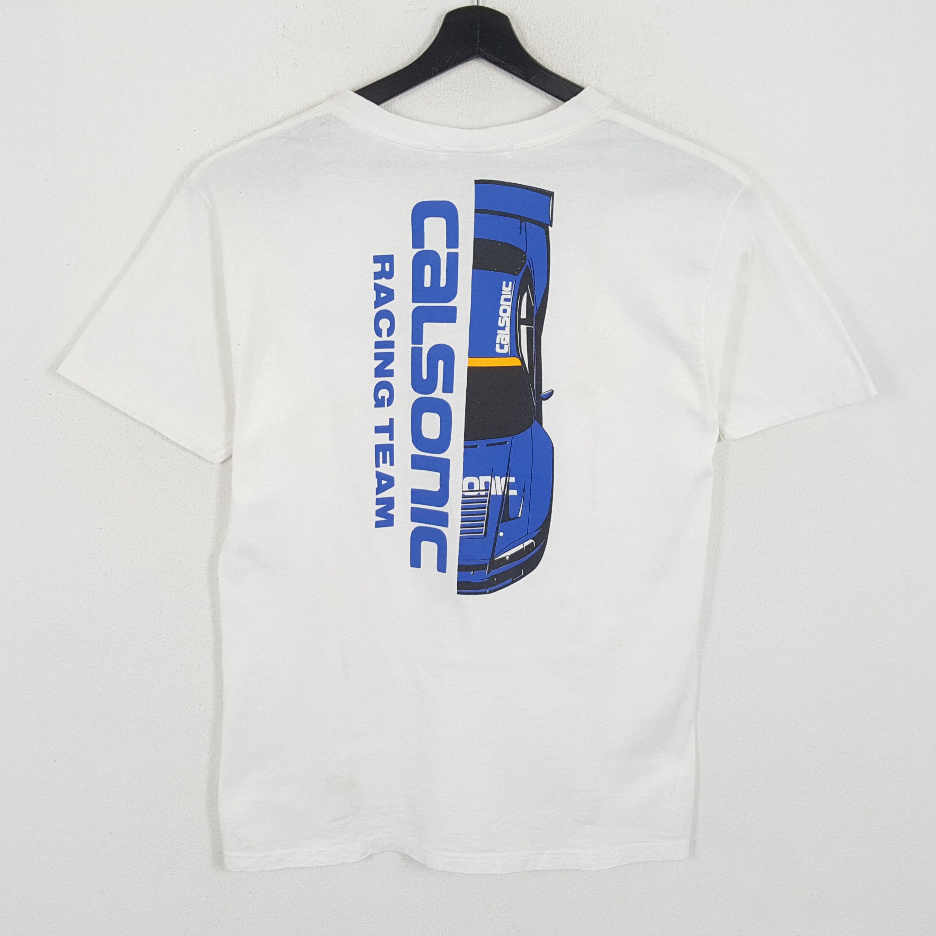 Japanese Brand × Vintage CALSONIC RACING TEAM Japanese Motorsports Vintage Tshirt Size US M / EU 48-50 / 2 - 1 Thumbnail