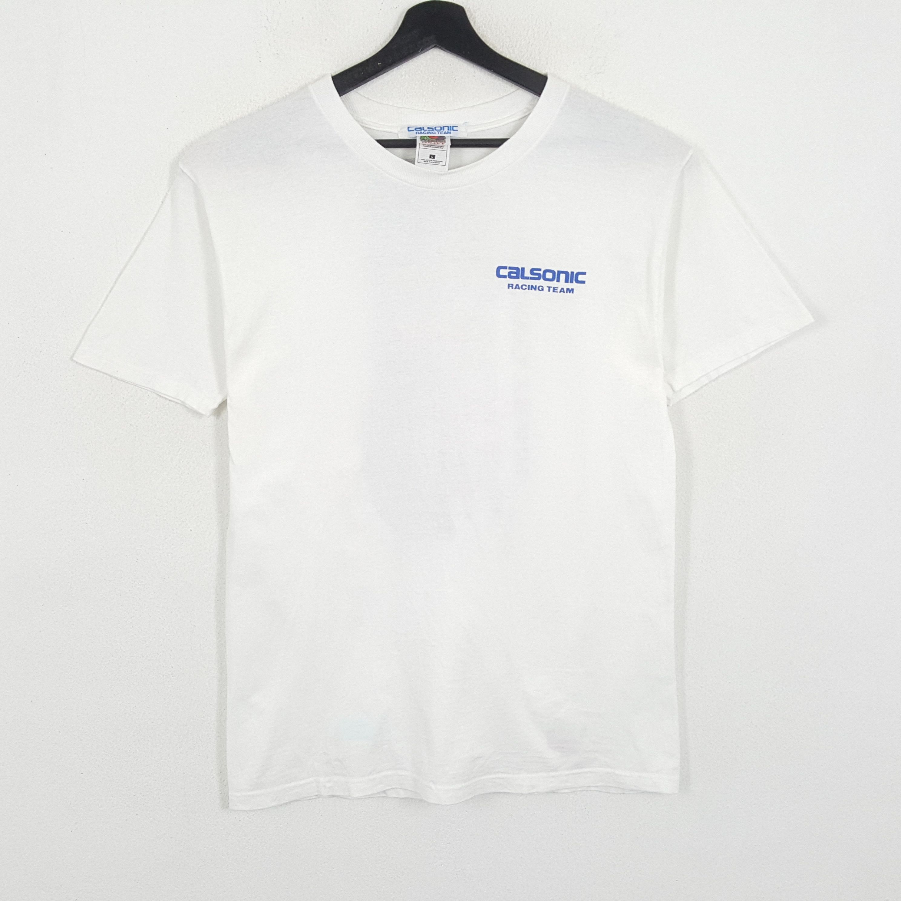 Japanese Brand × Vintage CALSONIC RACING TEAM Japanese Motorsports Vintage Tshirt Size US M / EU 48-50 / 2 - 3 Thumbnail