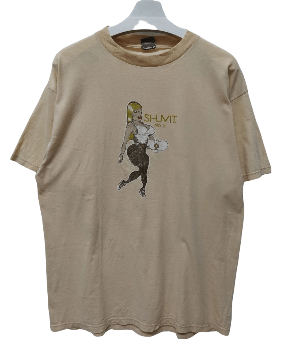 Vintage Vintage Shuvit No 5 Skateboard Tshirt Size US XL / EU 56 / 4 - 1 Thumbnail